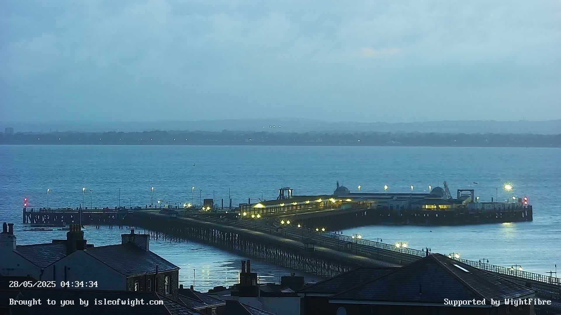 Ryde Pier & Island Line Railway Skyline Live Cam -Isle Of Wight, South East, England, United Kingdom 