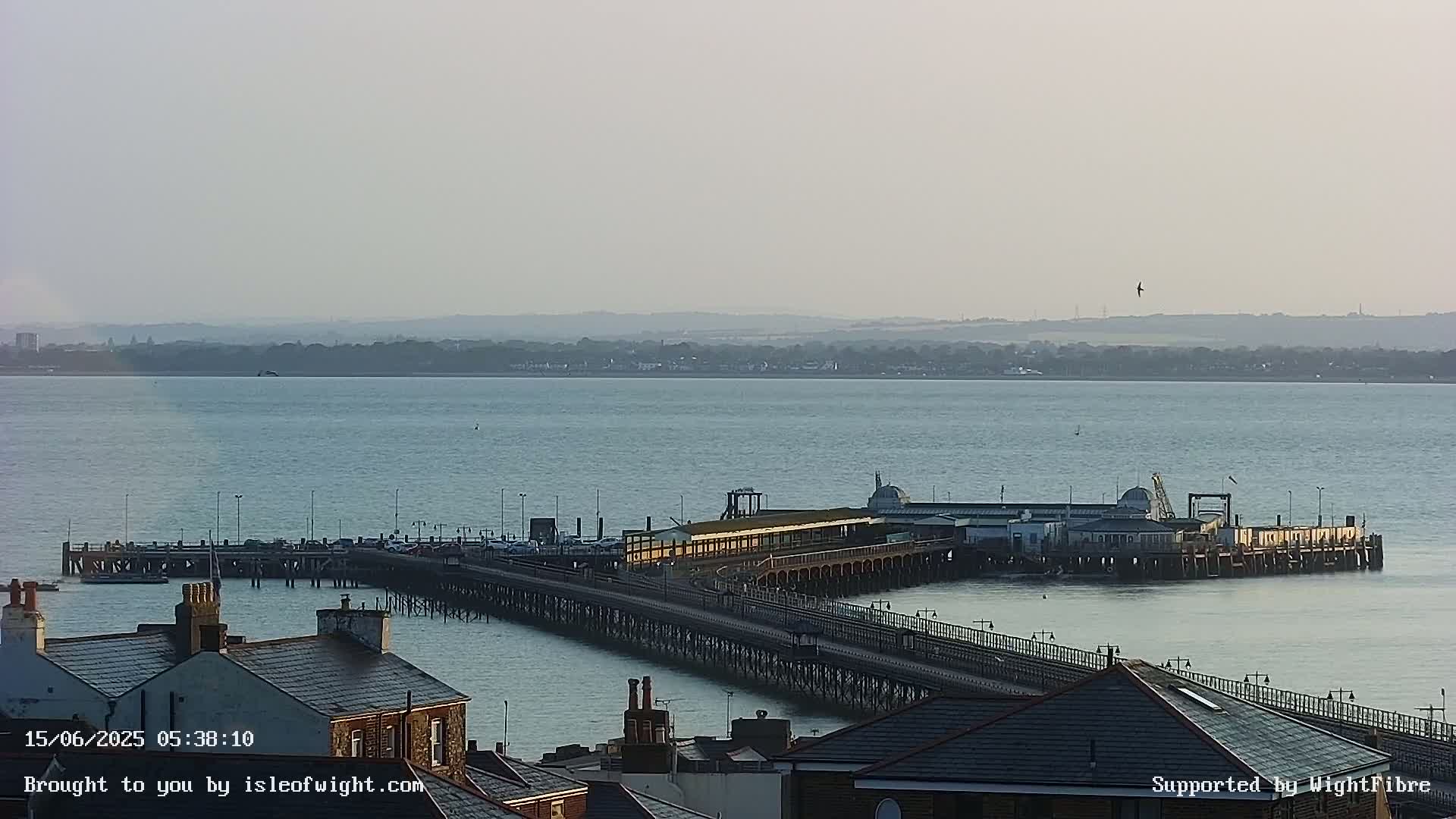 Ryde Pier & Island Line Railway Skyline Live Cam -Isle Of Wight, South East, England, United Kingdom 