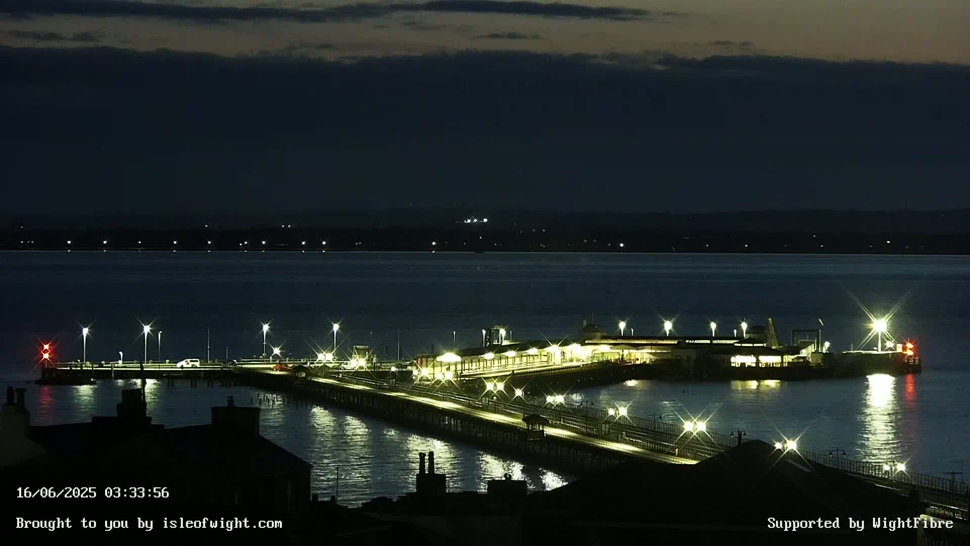 Ryde Pier & Island Line Railway Skyline Live Cam -Isle Of Wight, South East, England, United Kingdom 
