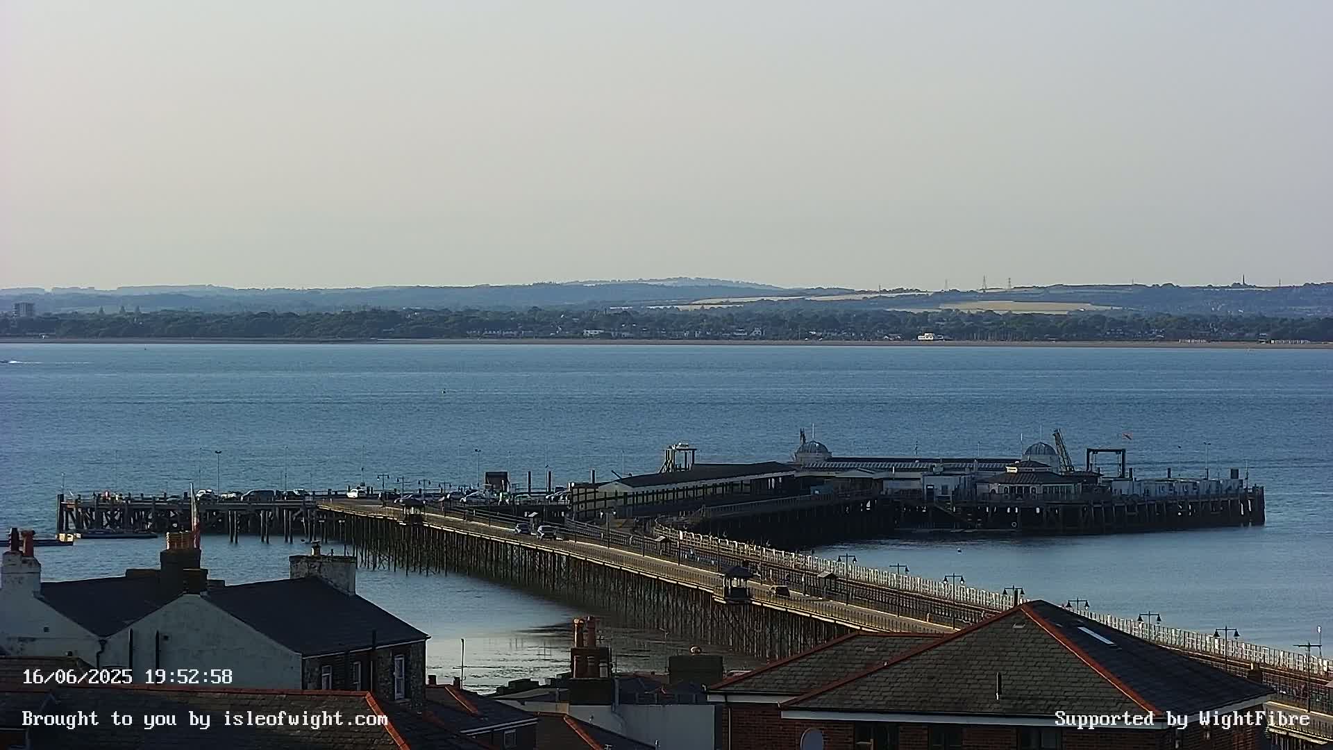 Ryde Pier & Island Line Railway Skyline Live Cam -Isle Of Wight, South East, England, United Kingdom 