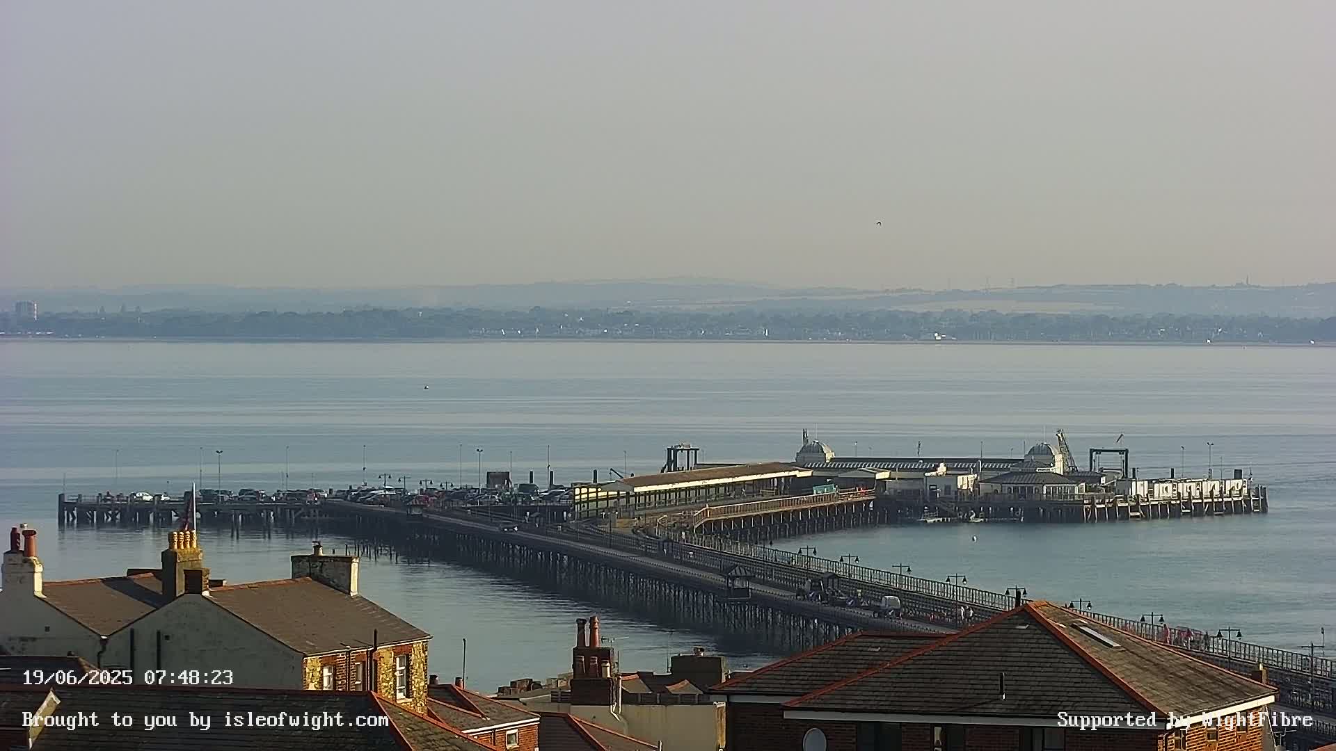 Ryde Pier & Island Line Railway Skyline Live Cam -Isle Of Wight, South East, England, United Kingdom 