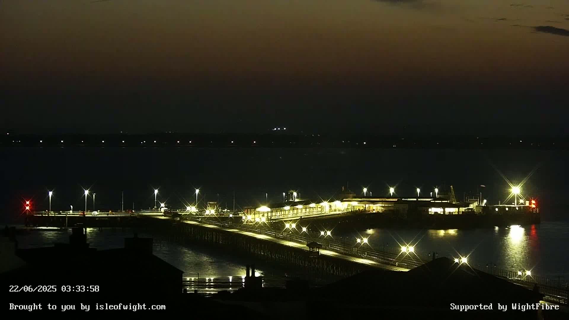 Ryde Pier & Island Line Railway Skyline Live Cam -Isle Of Wight, South East, England, United Kingdom 