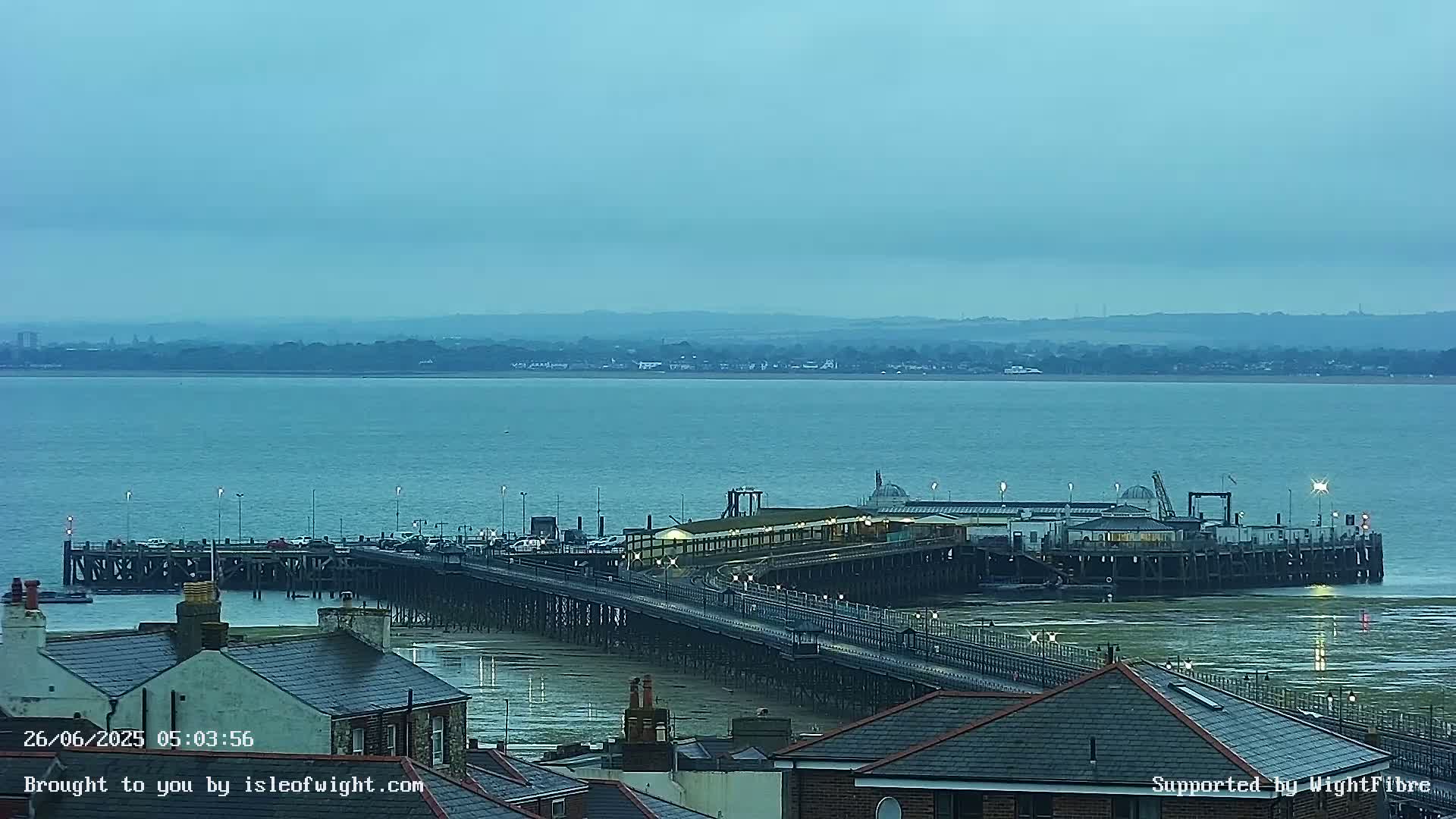 Ryde Pier & Island Line Railway Skyline Live Cam -Isle Of Wight, South East, England, United Kingdom 