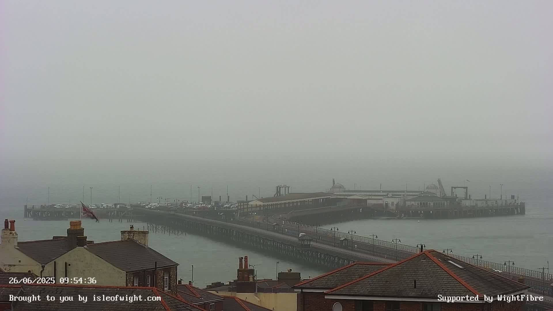 Ryde Pier & Island Line Railway Skyline Live Cam -Isle Of Wight, South East, England, United Kingdom 