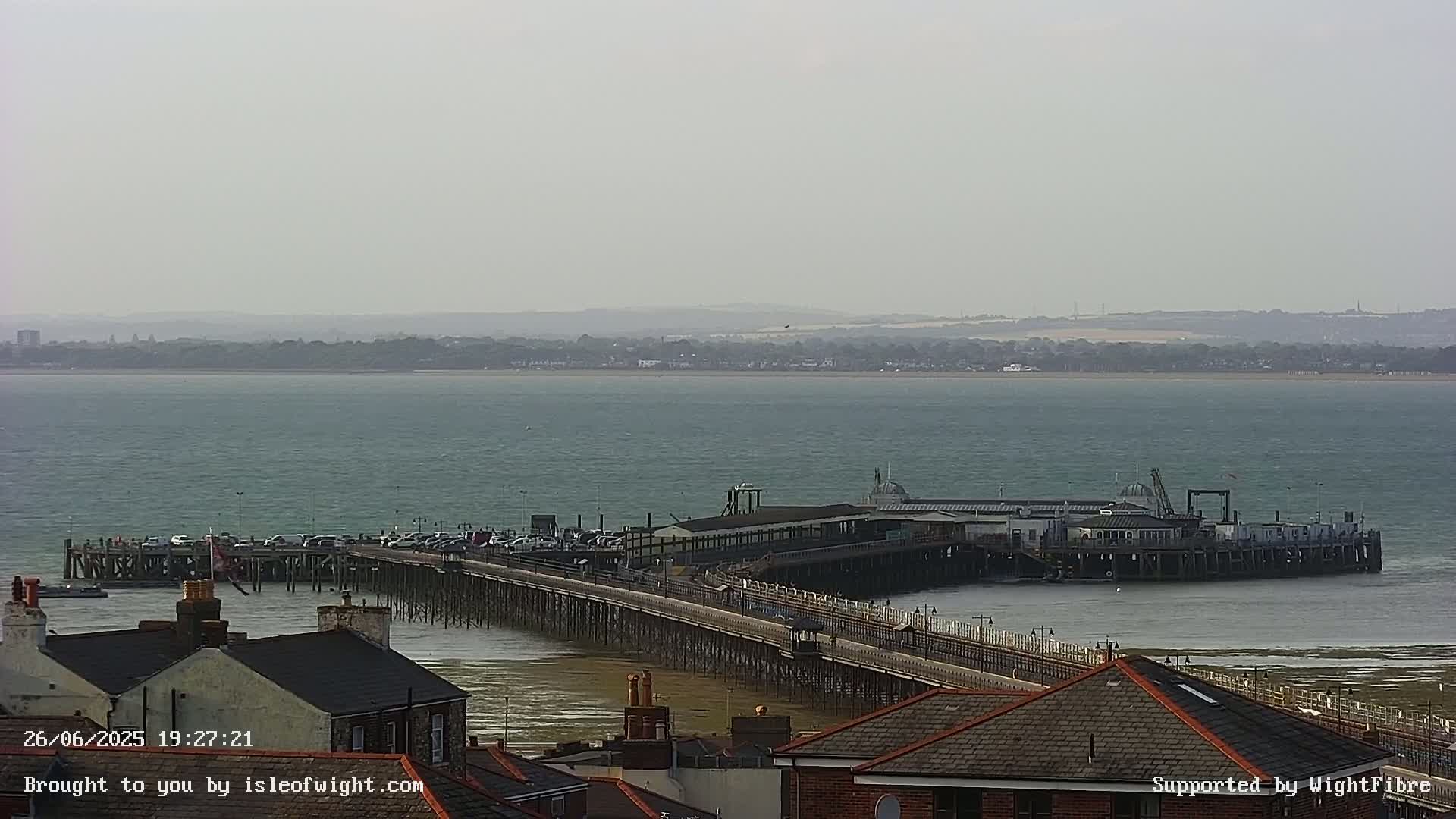 Ryde Pier & Island Line Railway Skyline Live Cam -Isle Of Wight, South East, England, United Kingdom 