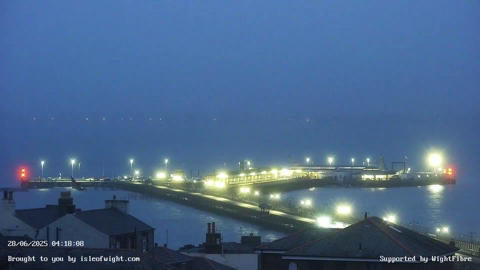 Ryde Pier & Island Line Railway Skyline Live Cam -Isle Of Wight, South East, England, United Kingdom 