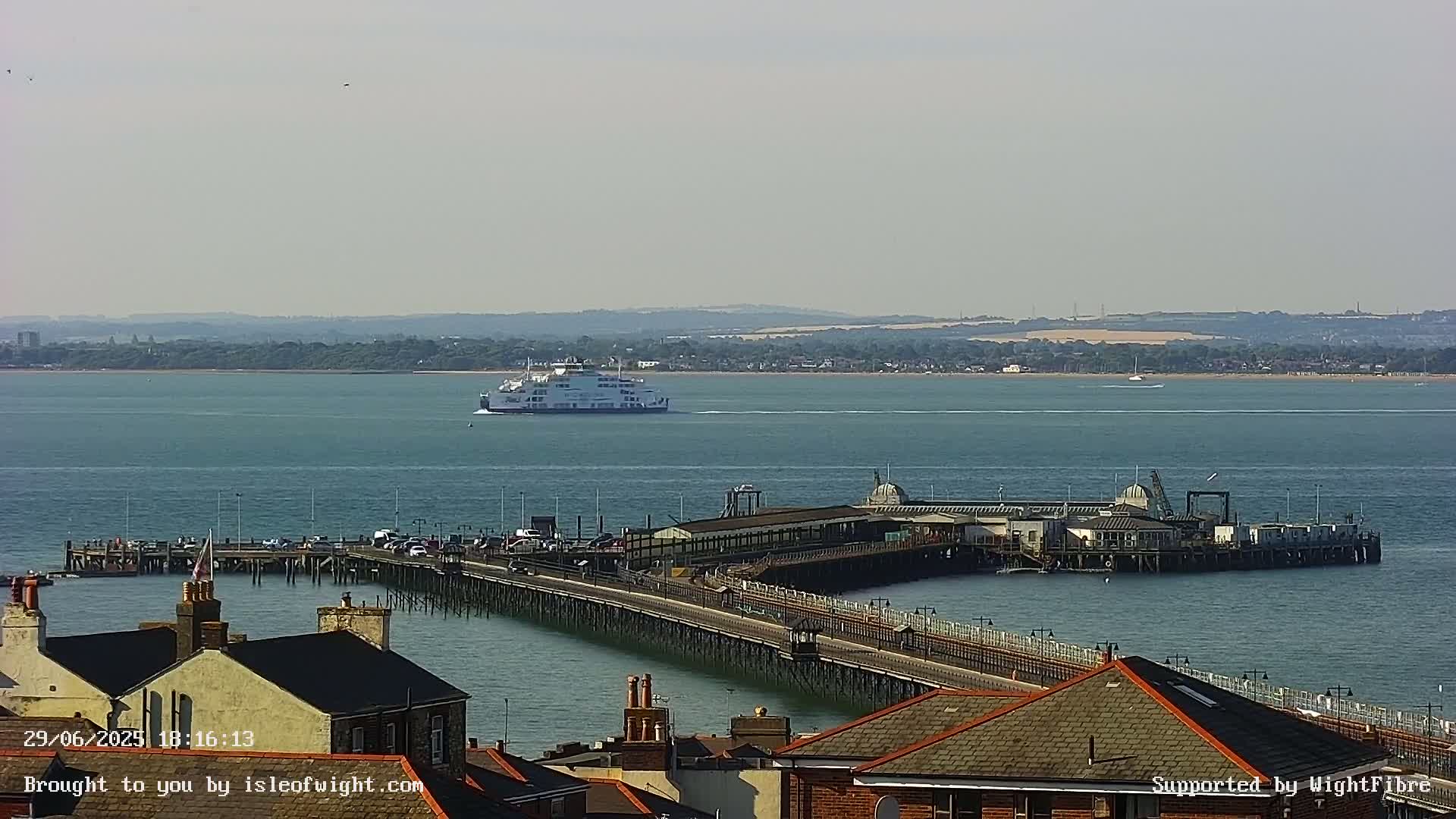 Ryde Pier & Island Line Railway Skyline Live Cam -Isle Of Wight, South East, England, United Kingdom 