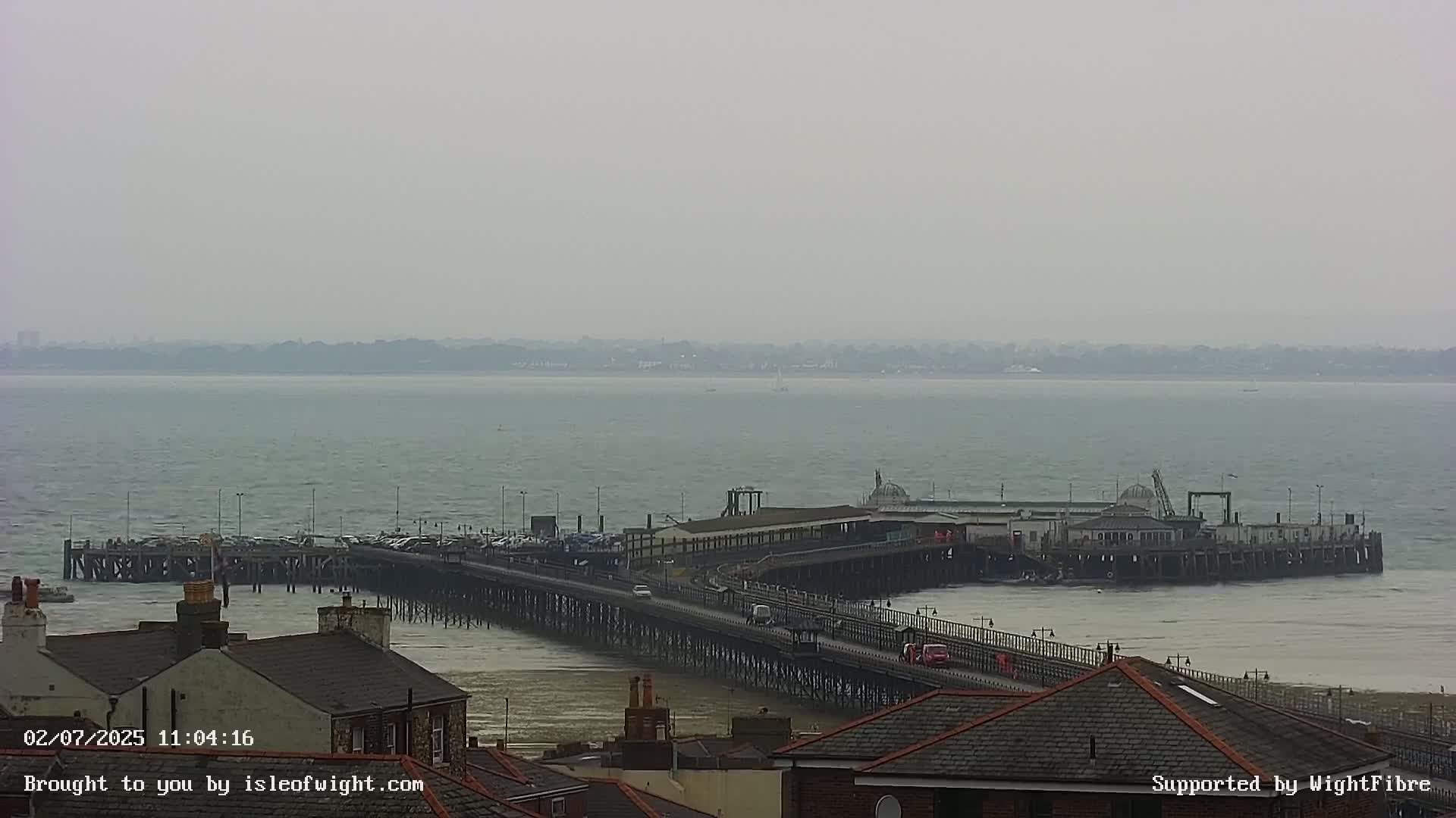 Ryde Pier & Island Line Railway Skyline Live Cam -Isle Of Wight, South East, England, United Kingdom 