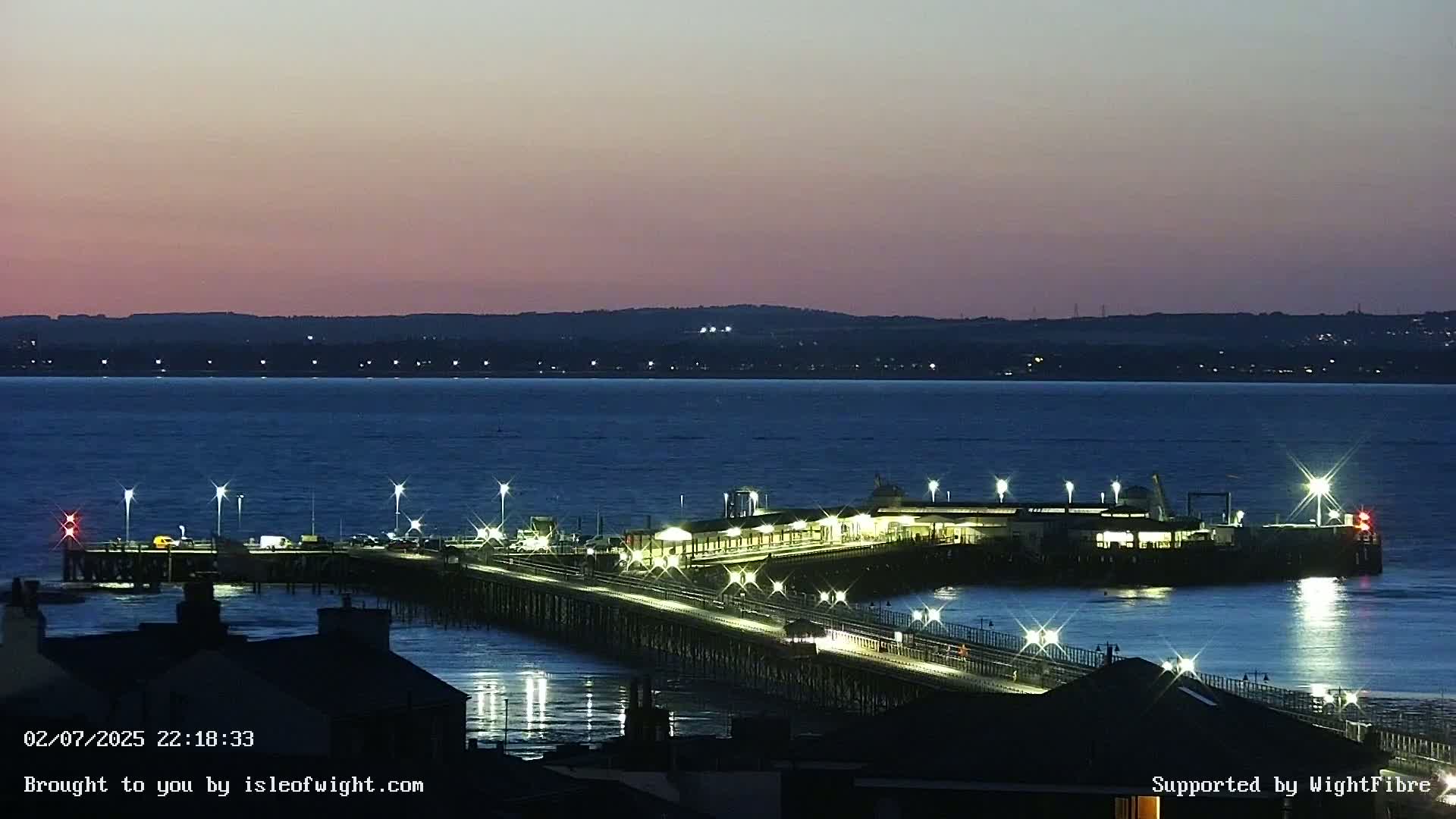 Ryde Pier & Island Line Railway Skyline Live Cam -Isle Of Wight, South East, England, United Kingdom 