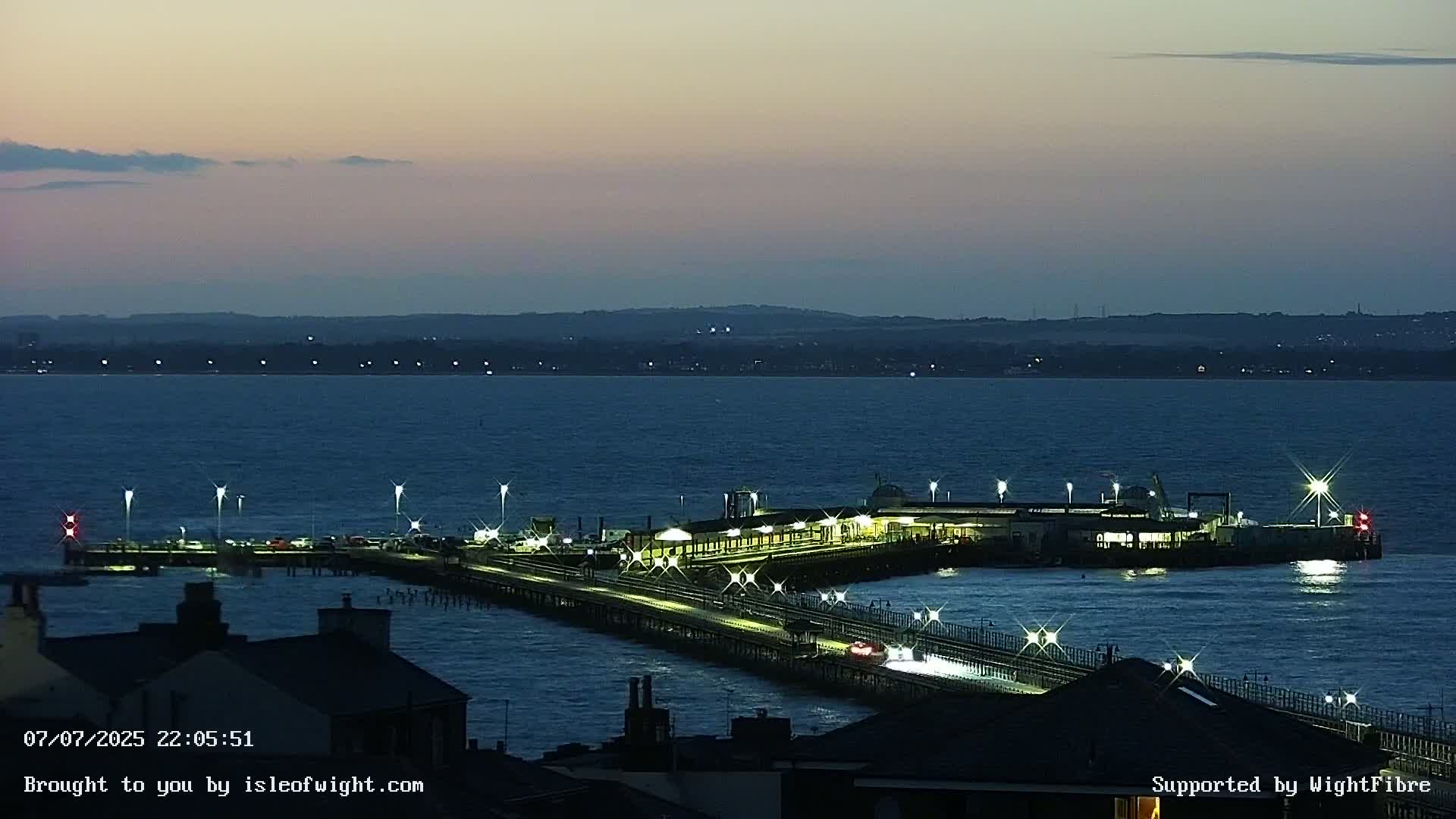 Ryde Pier & Island Line Railway Skyline Live Cam -Isle Of Wight, South East, England, United Kingdom 