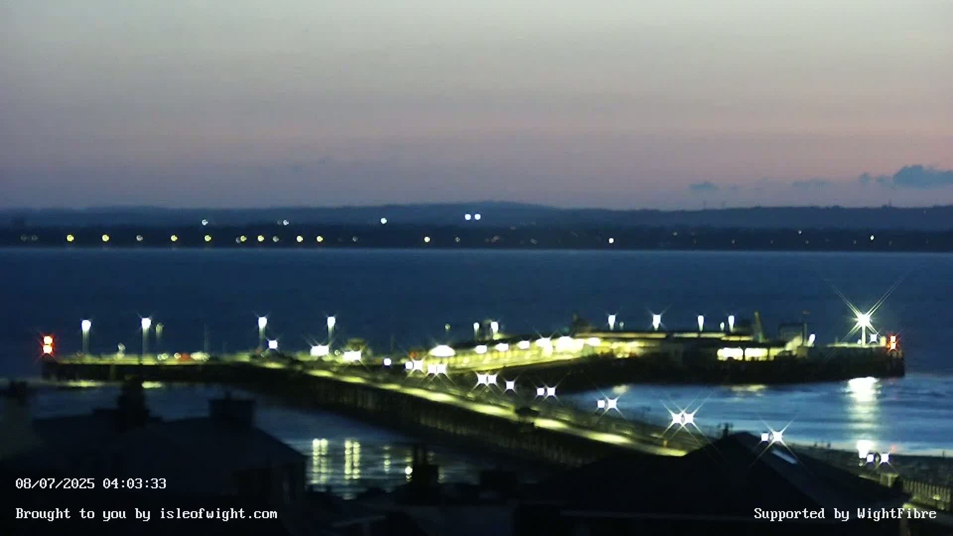 Ryde Pier & Island Line Railway Skyline Live Cam -Isle Of Wight, South East, England, United Kingdom 
