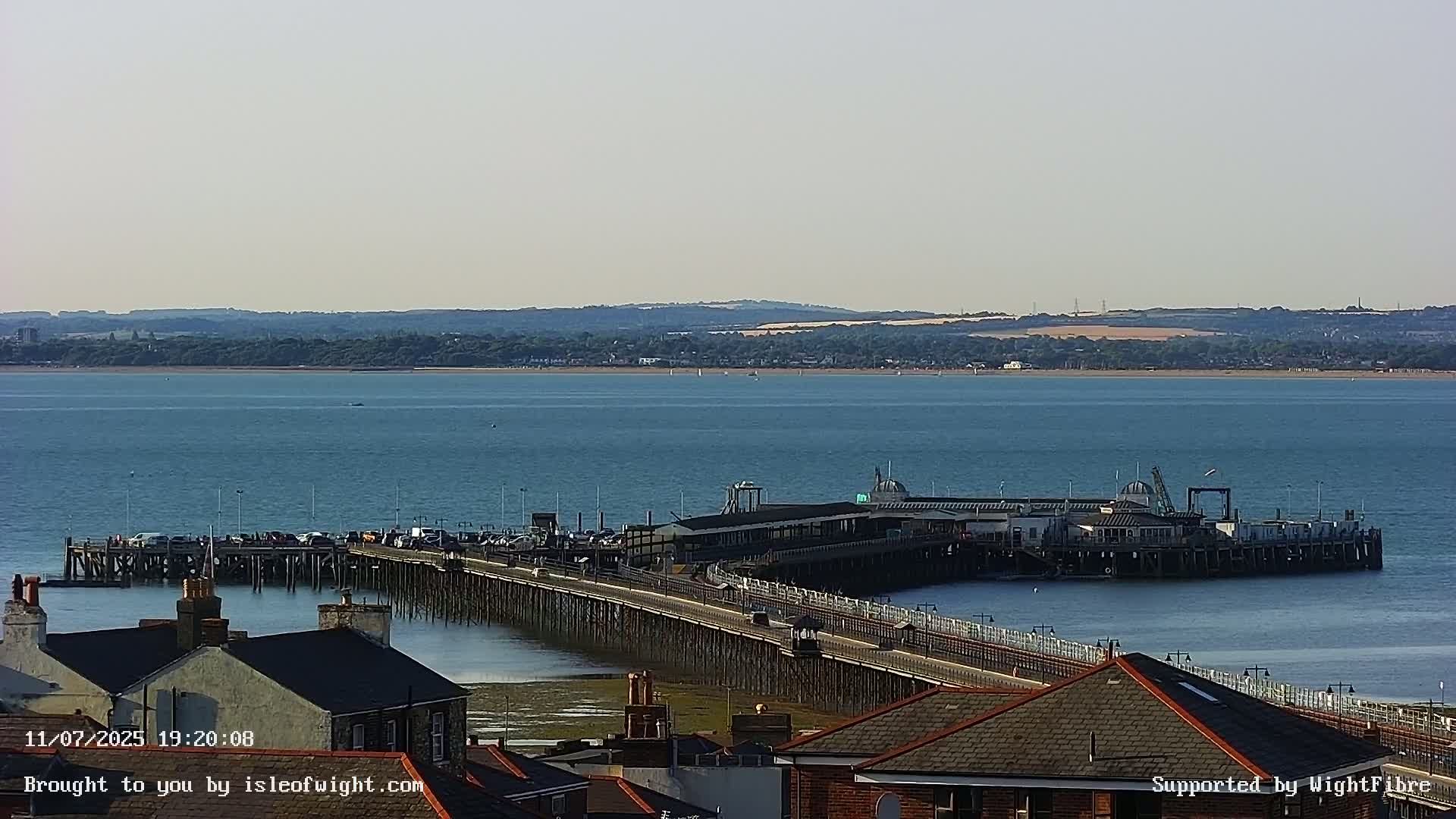 Ryde Pier & Island Line Railway Skyline Live Cam -Isle Of Wight, South East, England, United Kingdom 
