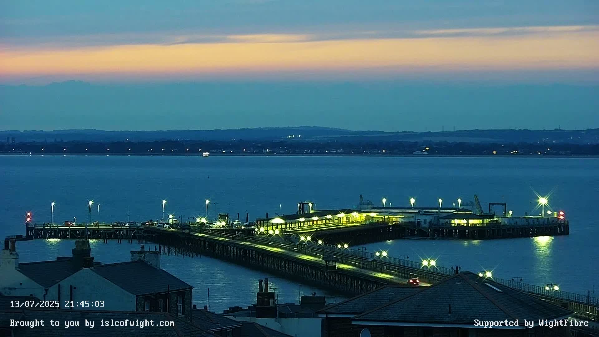 Ryde Pier & Island Line Railway Skyline Live Cam -Isle Of Wight, South East, England, United Kingdom 