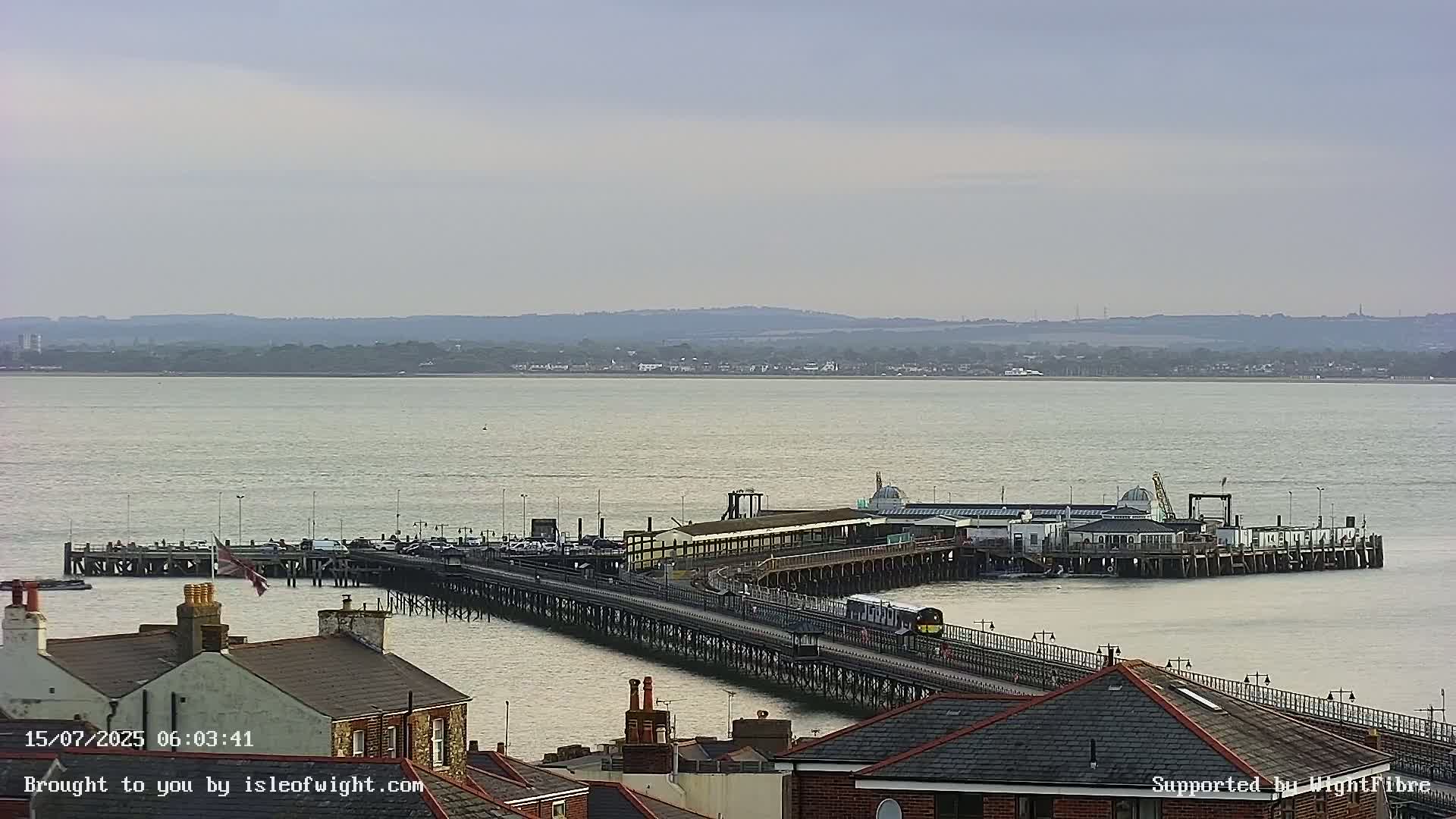Ryde Pier & Island Line Railway Skyline Live Cam -Isle Of Wight, South East, England, United Kingdom 