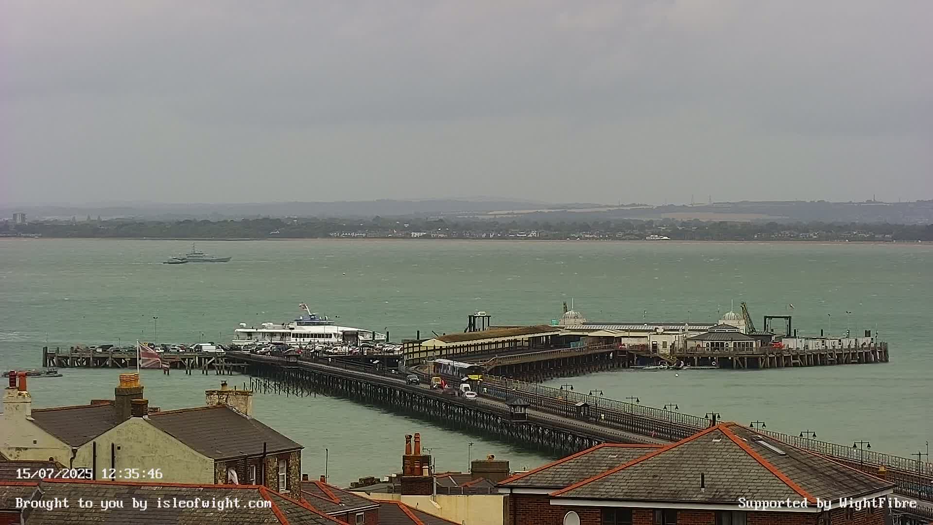 Ryde Pier & Island Line Railway Skyline Live Cam -Isle Of Wight, South East, England, United Kingdom 