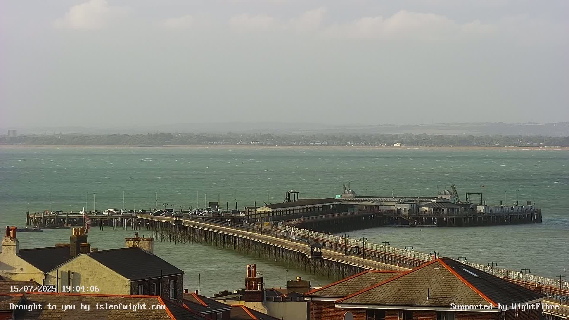 Ryde Pier & Island Line Railway Skyline Live Cam -Isle Of Wight, South East, England, United Kingdom 