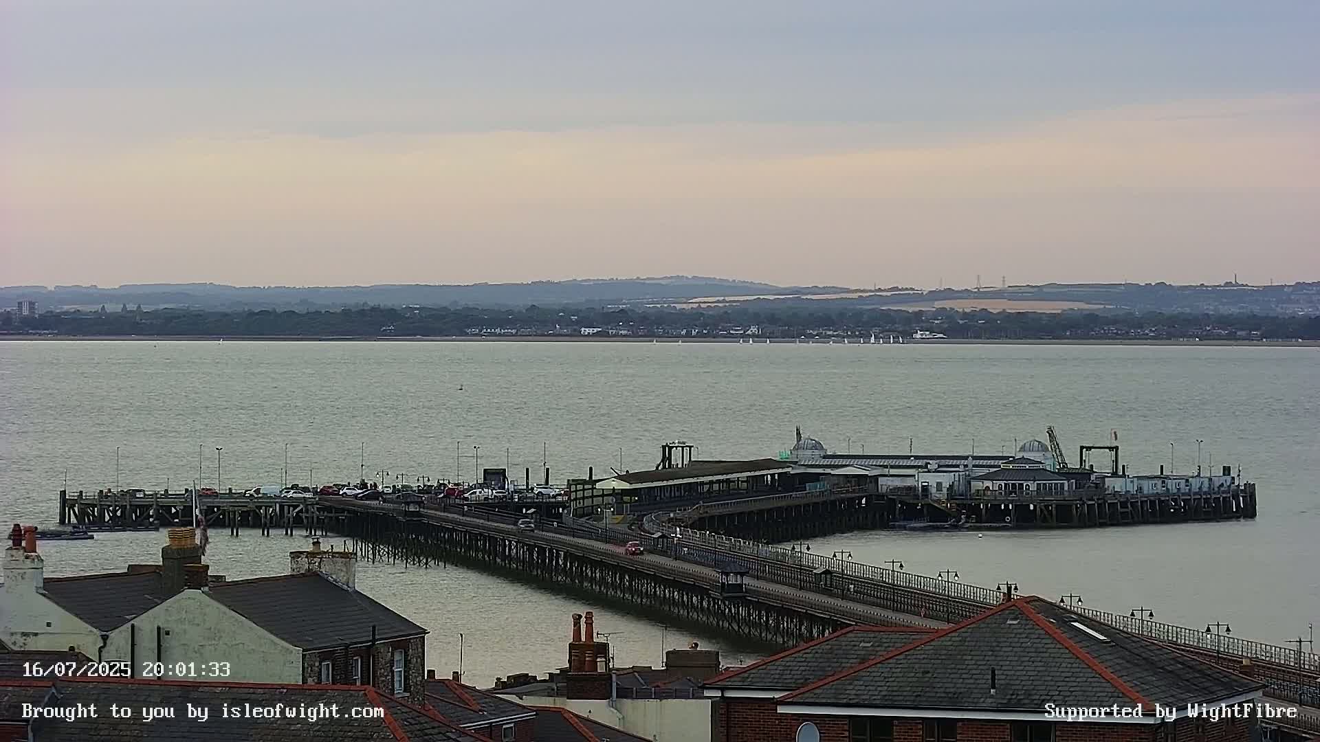 Ryde Pier & Island Line Railway Skyline Live Cam -Isle Of Wight, South East, England, United Kingdom 