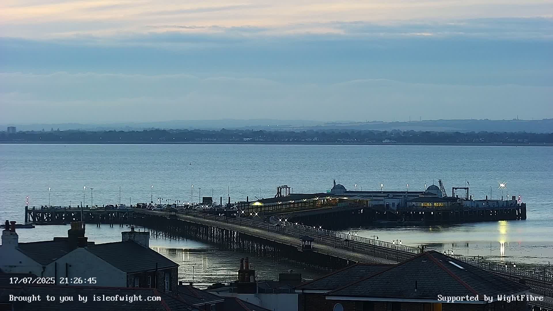 Ryde Pier & Island Line Railway Skyline Live Cam -Isle Of Wight, South East, England, United Kingdom 