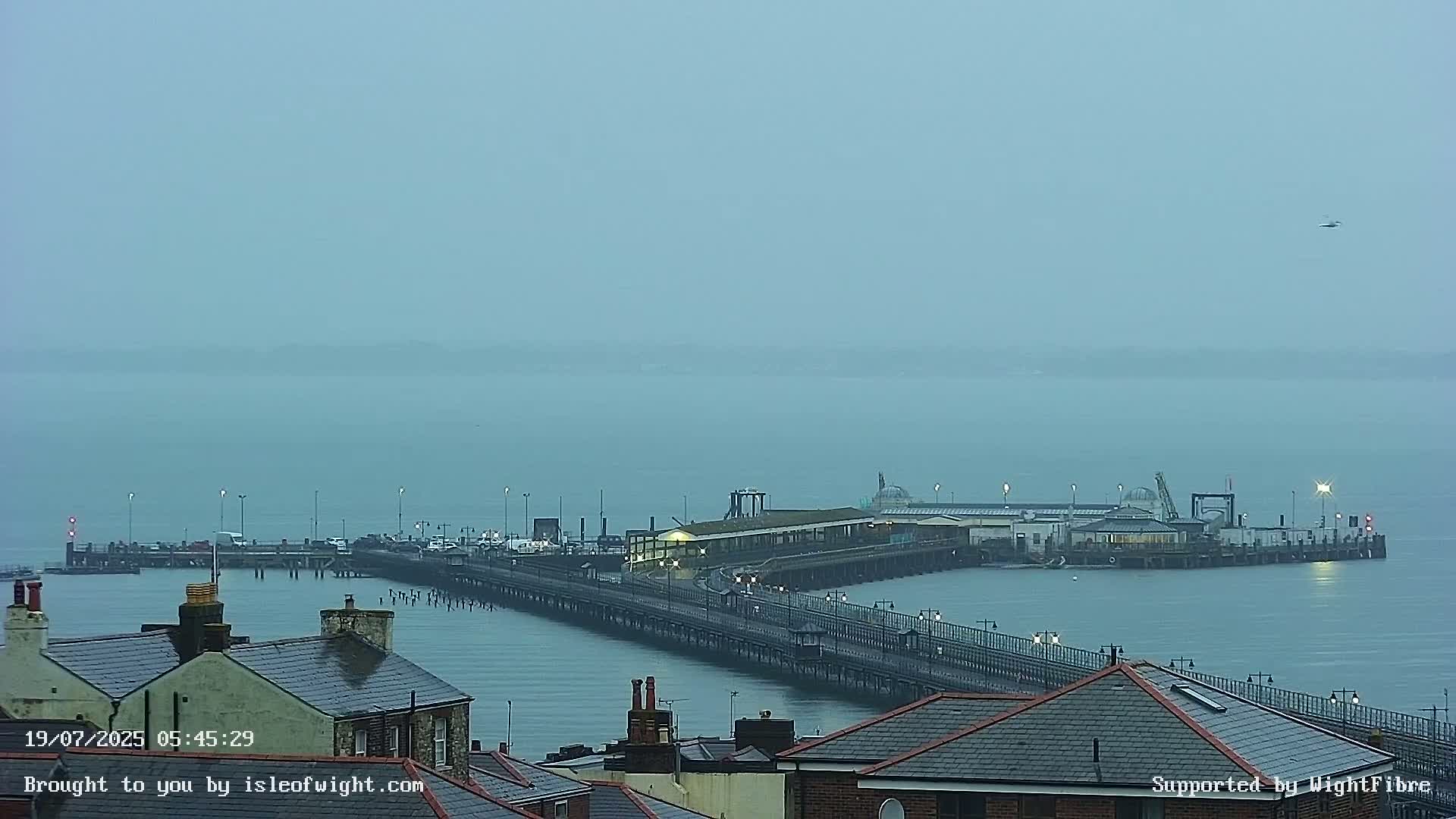 Ryde Pier & Island Line Railway Skyline Live Cam -Isle Of Wight, South East, England, United Kingdom 