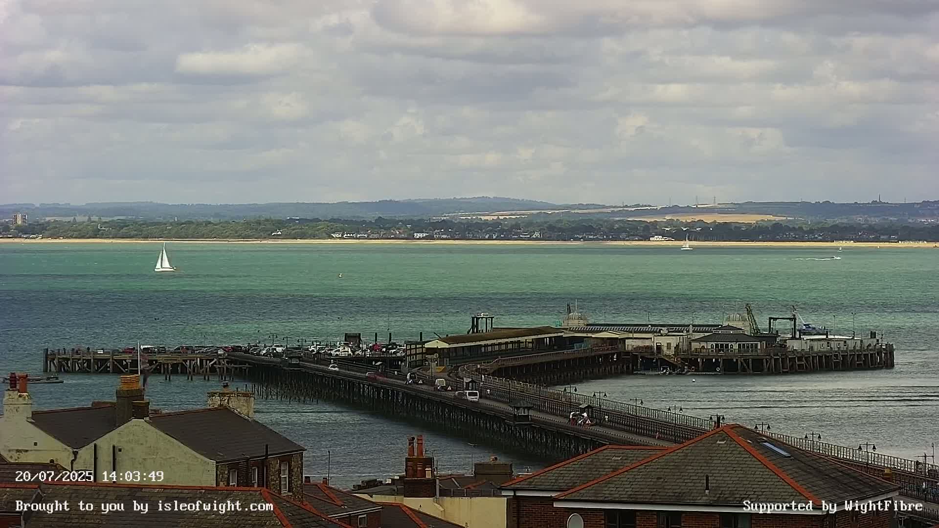 Ryde Pier & Island Line Railway Skyline Live Cam -Isle Of Wight, South East, England, United Kingdom 