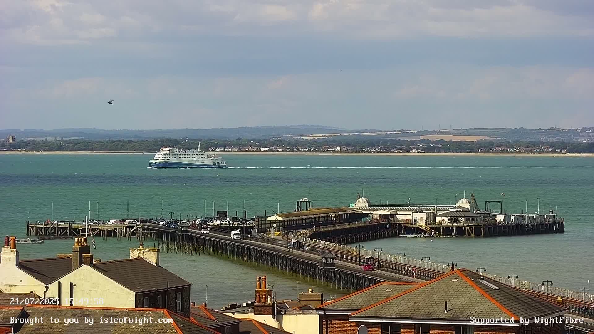 Ryde Pier & Island Line Railway Skyline Live Cam -Isle Of Wight, South East, England, United Kingdom 