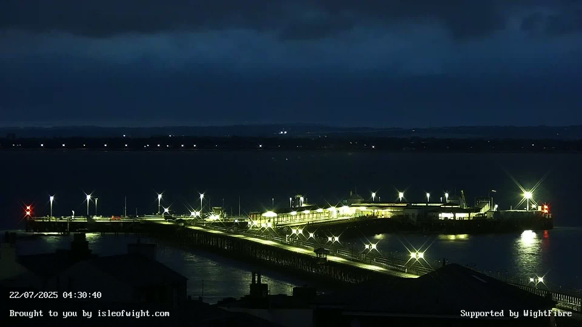 Ryde Pier & Island Line Railway Skyline Live Cam -Isle Of Wight, South East, England, United Kingdom 