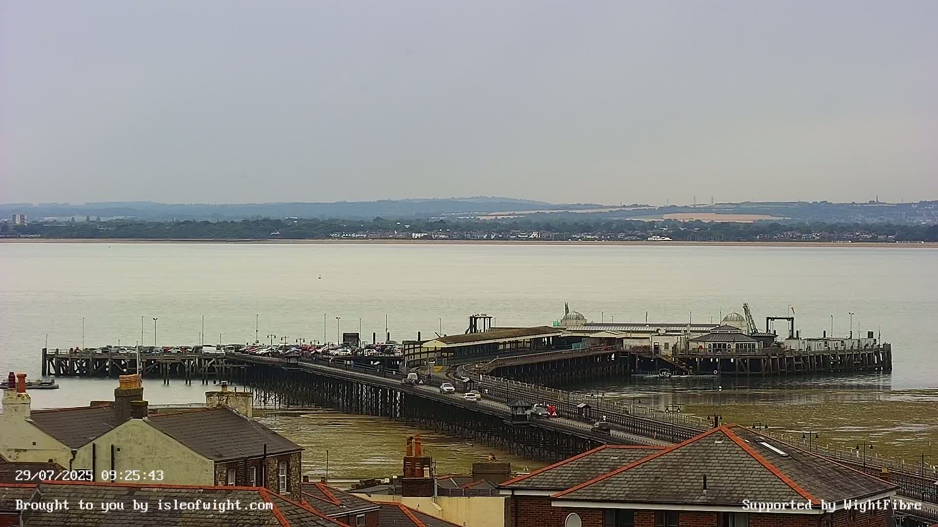 Ryde Pier & Island Line Railway Skyline Live Cam -Isle Of Wight, South East, England, United Kingdom 