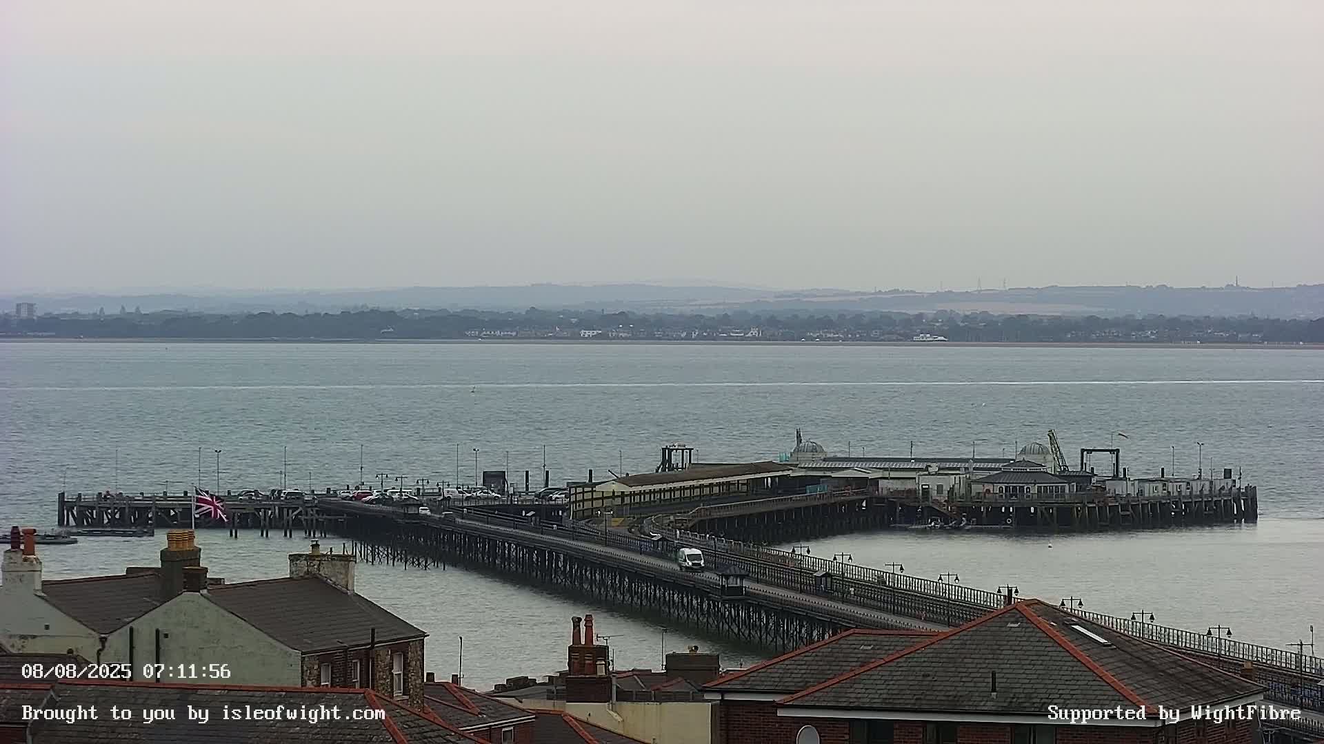 Ryde Pier & Island Line Railway Skyline Live Cam -Isle Of Wight, South East, England, United Kingdom 