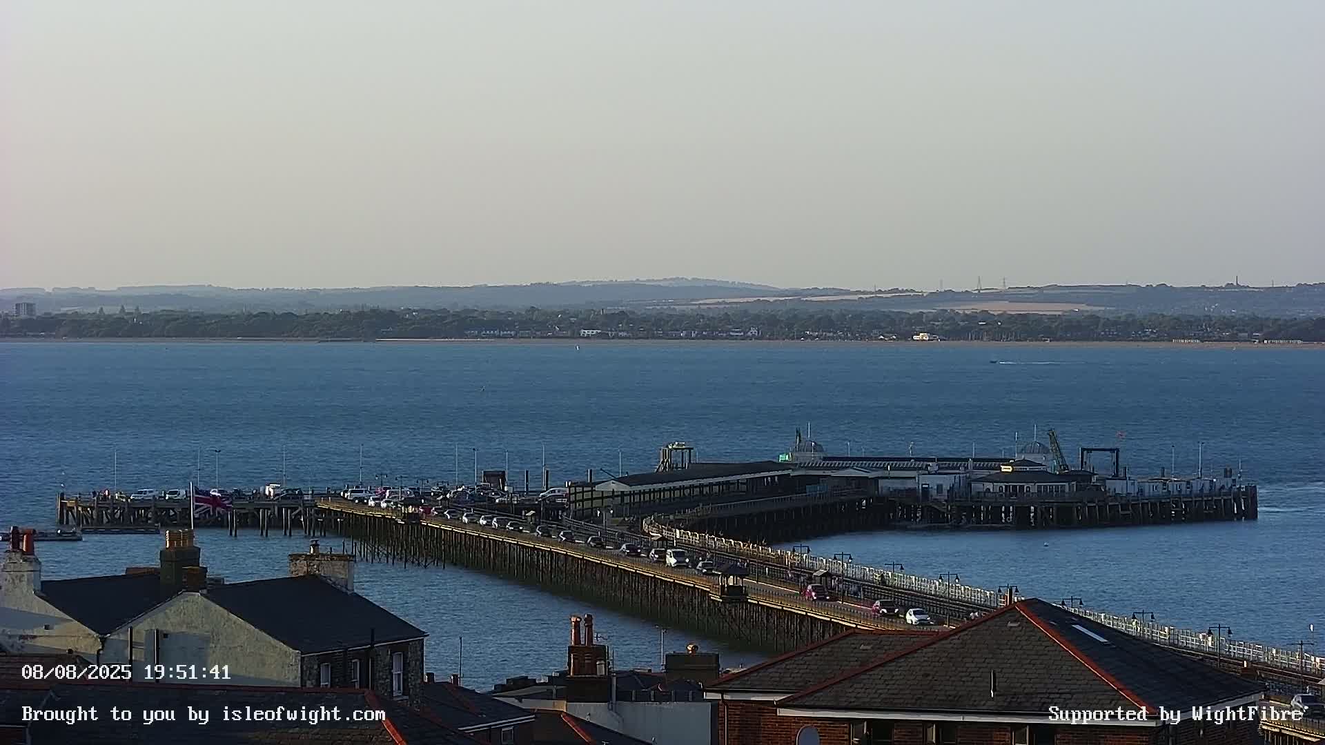 Ryde Pier & Island Line Railway Skyline Live Cam -Isle Of Wight, South East, England, United Kingdom 