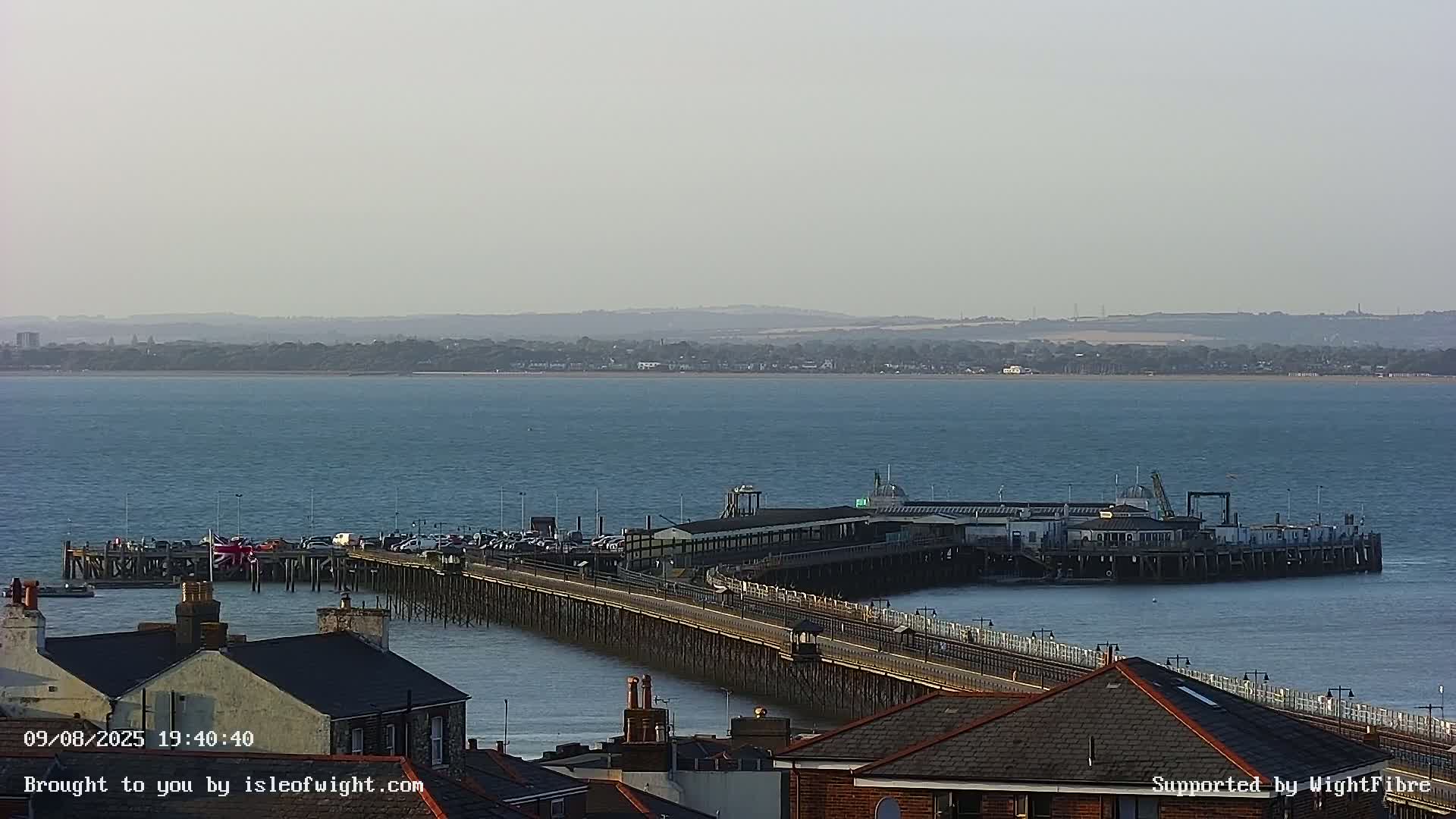 Ryde Pier & Island Line Railway Skyline Live Cam -Isle Of Wight, South East, England, United Kingdom 