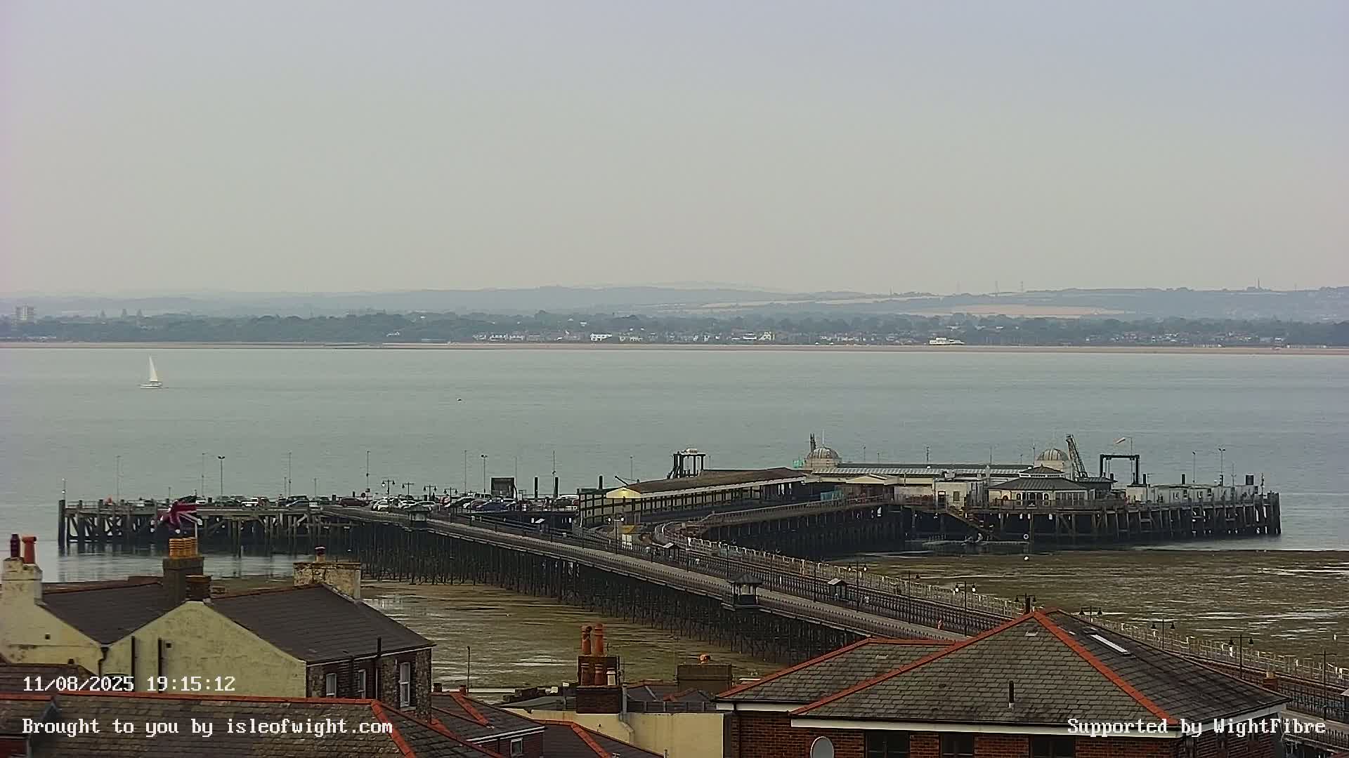 Ryde Pier & Island Line Railway Skyline Live Cam -Isle Of Wight, South East, England, United Kingdom 