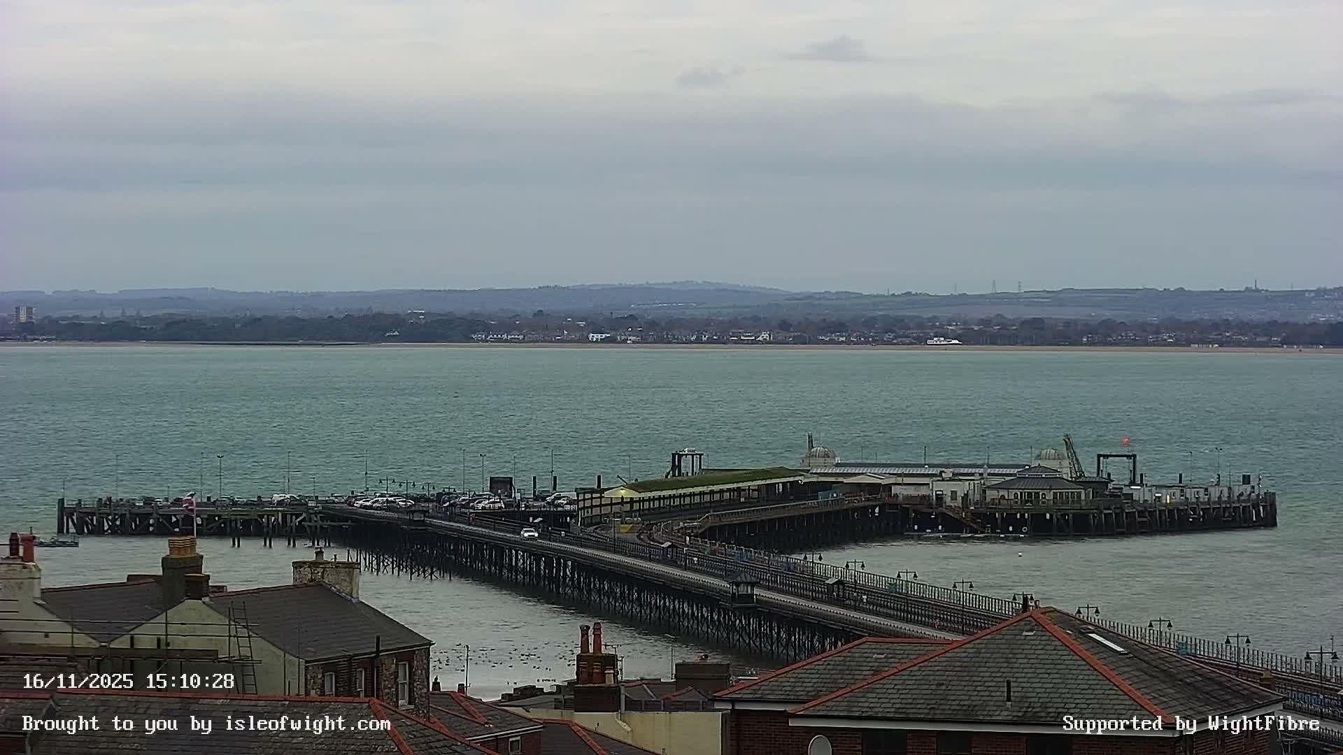 Ryde Pier & Island Line Railway Skyline Live Cam -Isle Of Wight, South East, England, United Kingdom 