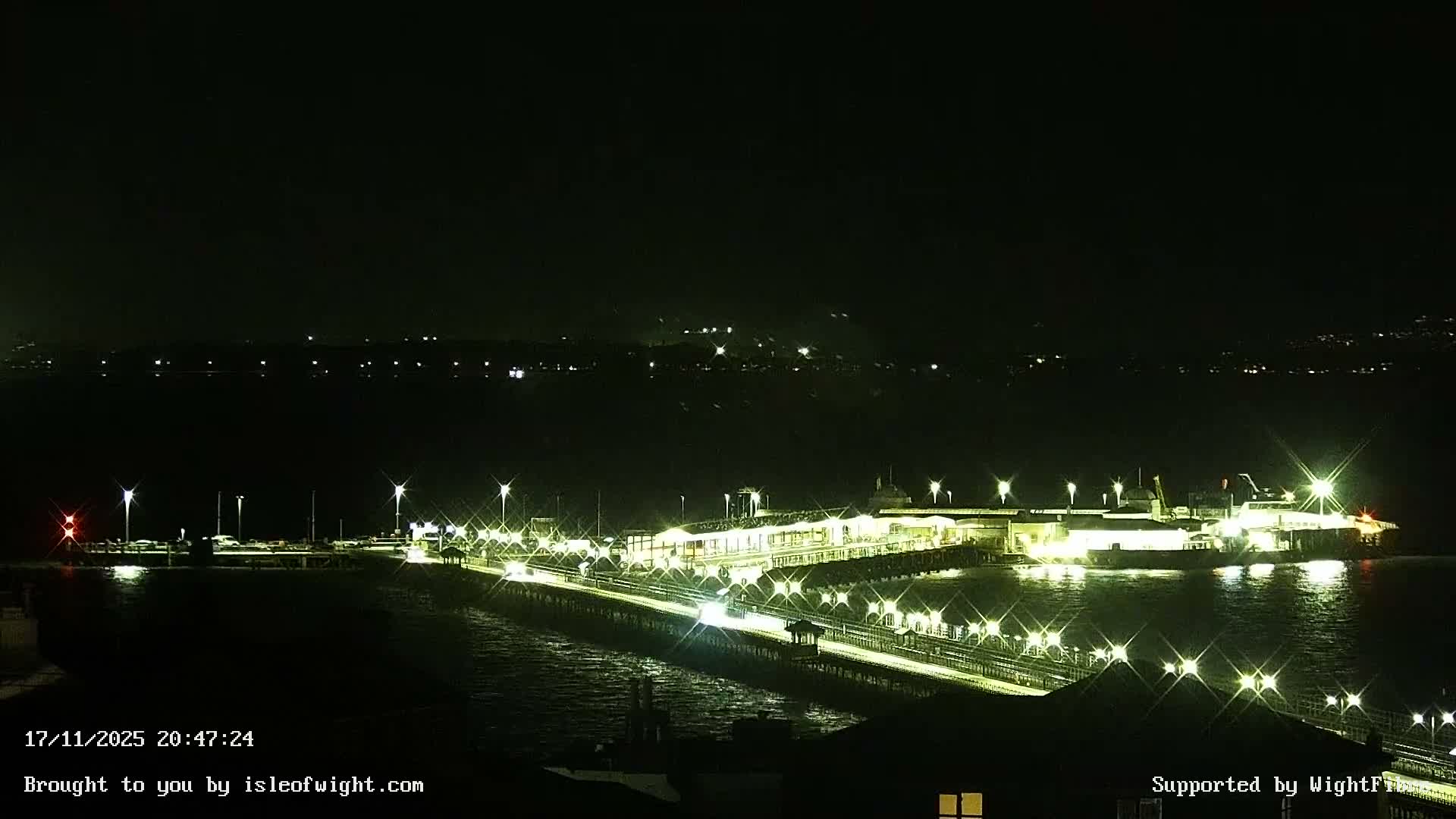 Ryde Pier & Island Line Railway Skyline Live Cam -Isle Of Wight, South East, England, United Kingdom 