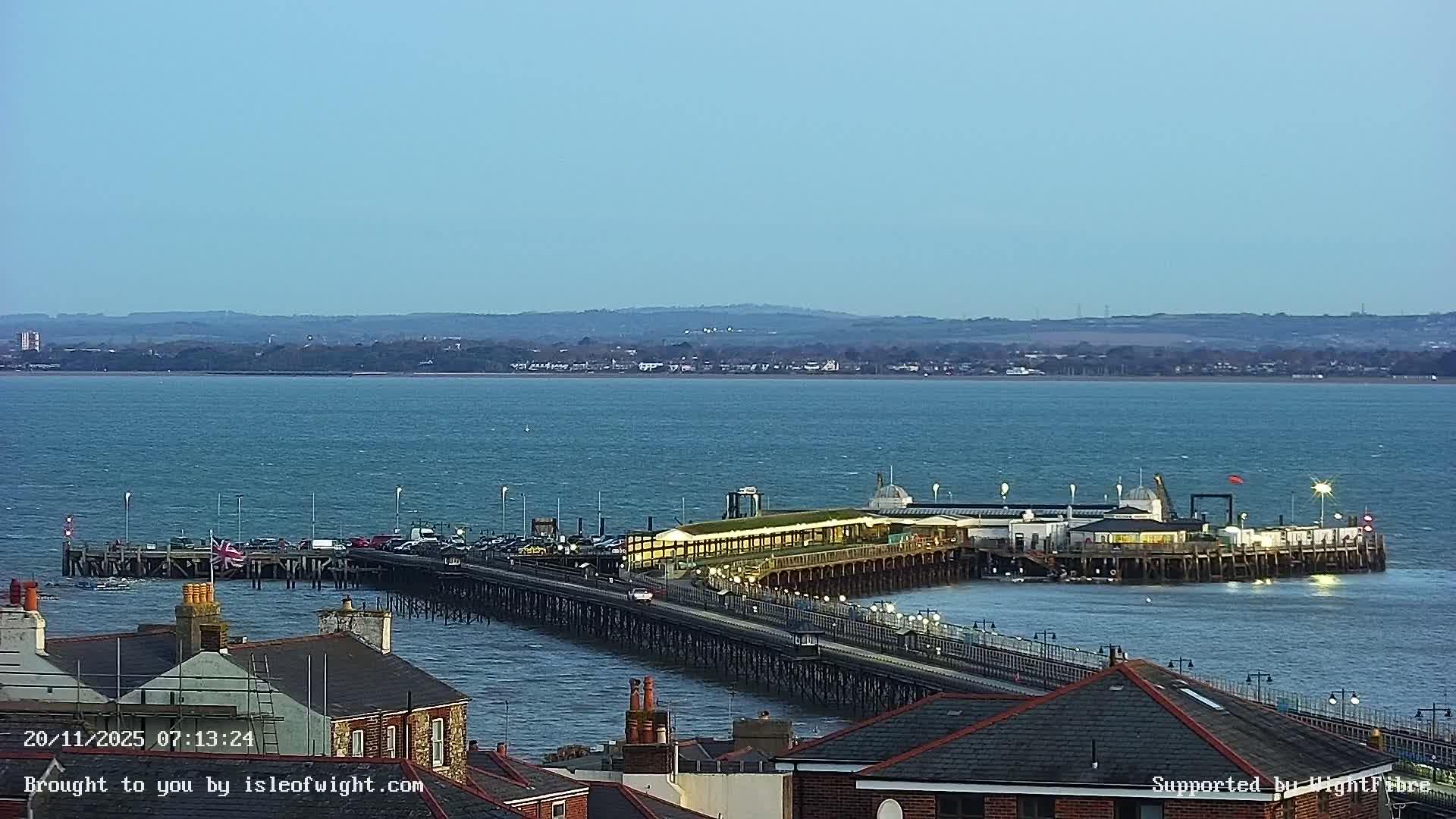 Ryde Pier & Island Line Railway Skyline Live Cam -Isle Of Wight, South East, England, United Kingdom 