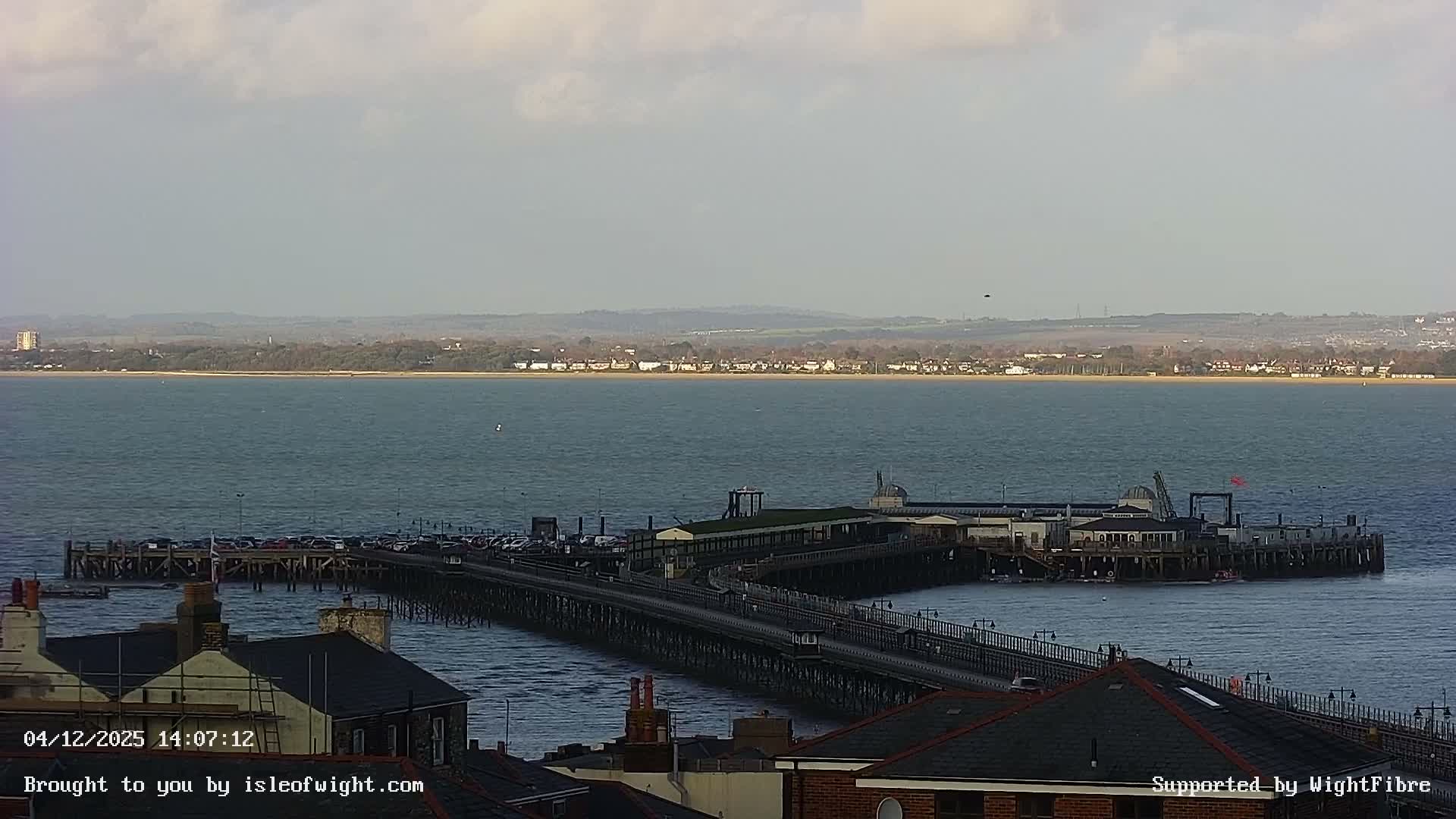 Ryde Pier & Island Line Railway Skyline Live Cam -Isle Of Wight, South East, England, United Kingdom 
