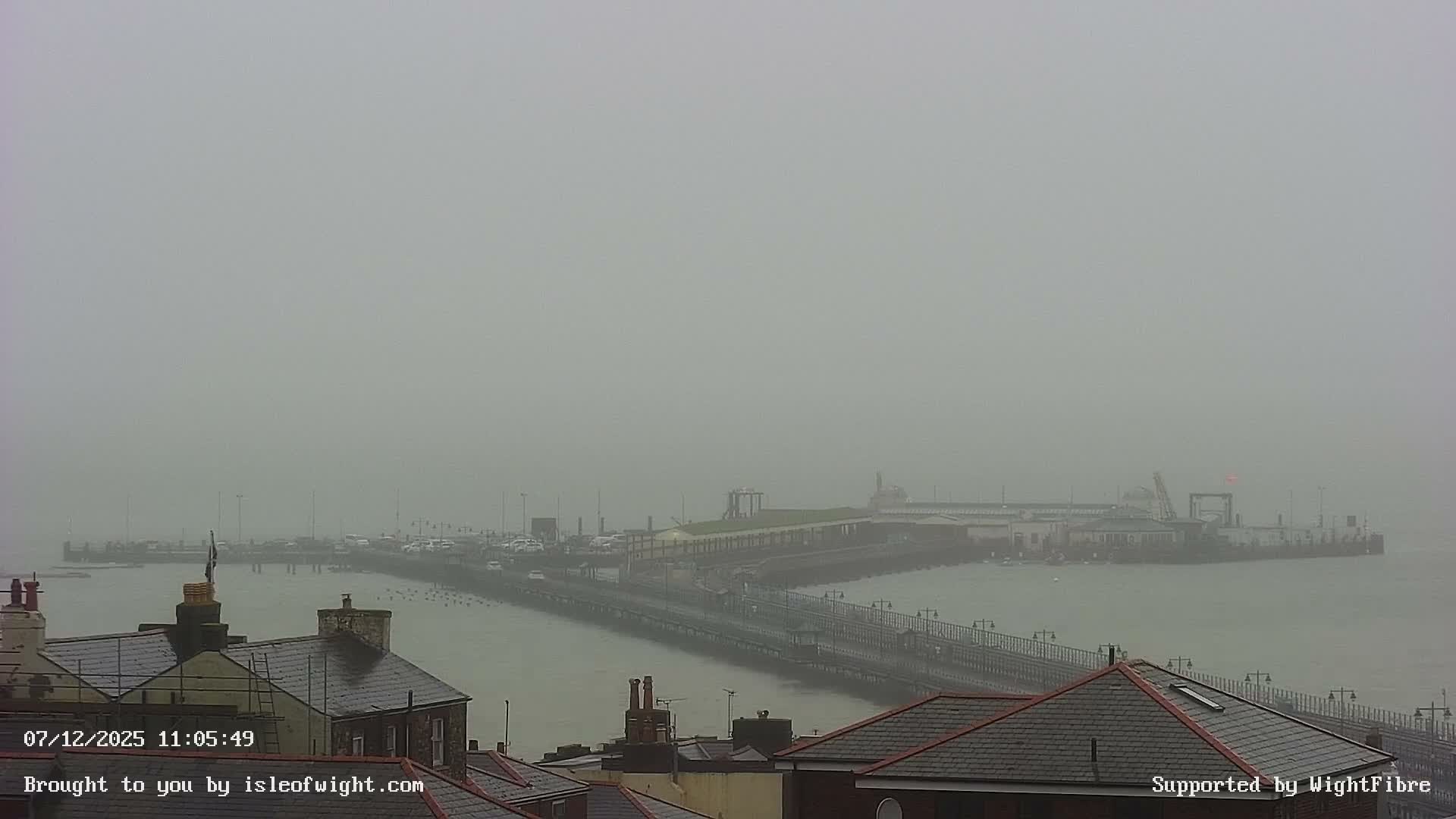 Ryde Pier & Island Line Railway Skyline Live Cam -Isle Of Wight, South East, England, United Kingdom 