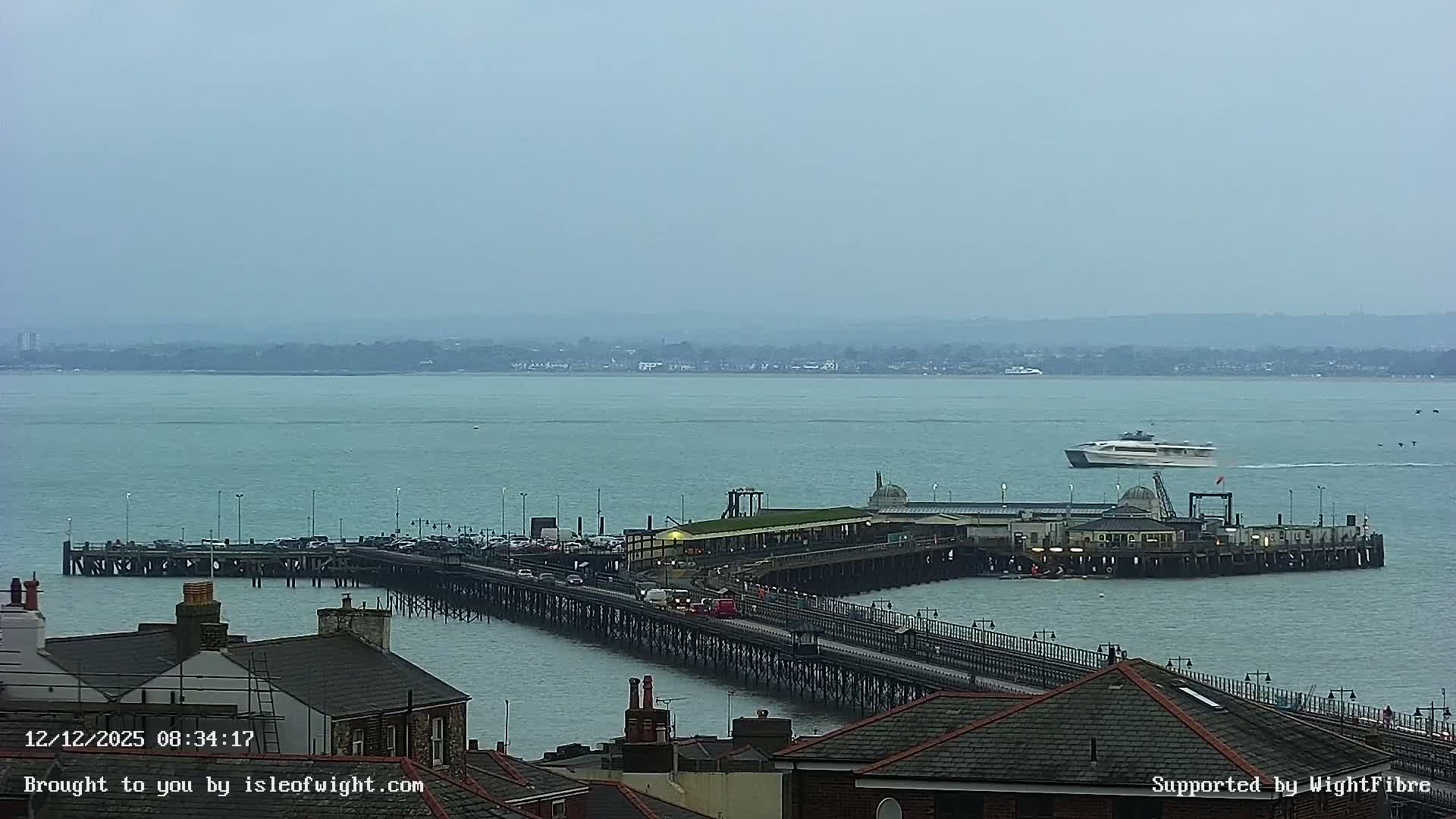 Ryde Pier & Island Line Railway Skyline Live Cam -Isle Of Wight, South East, England, United Kingdom 