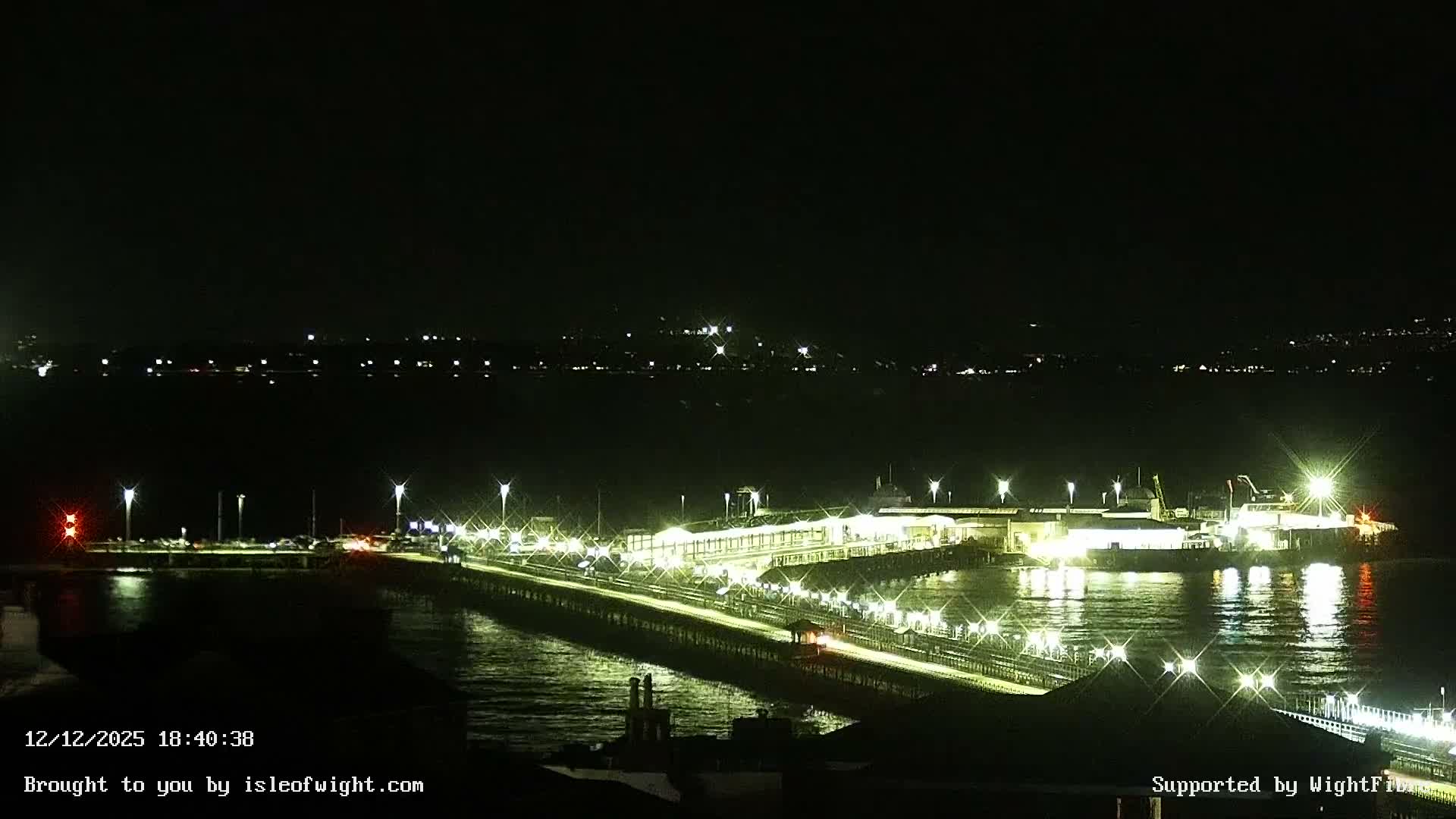 Ryde Pier & Island Line Railway Skyline Live Cam -Isle Of Wight, South East, England, United Kingdom 