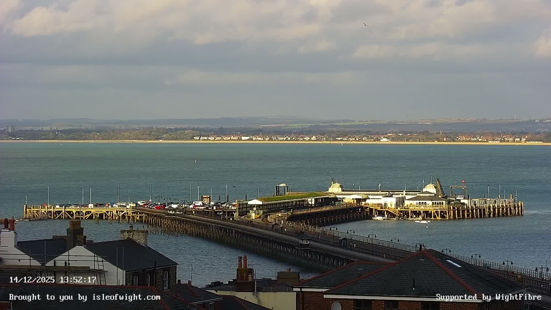 Ryde Pier & Island Line Railway Skyline Live Cam -Isle Of Wight, South East, England, United Kingdom 
