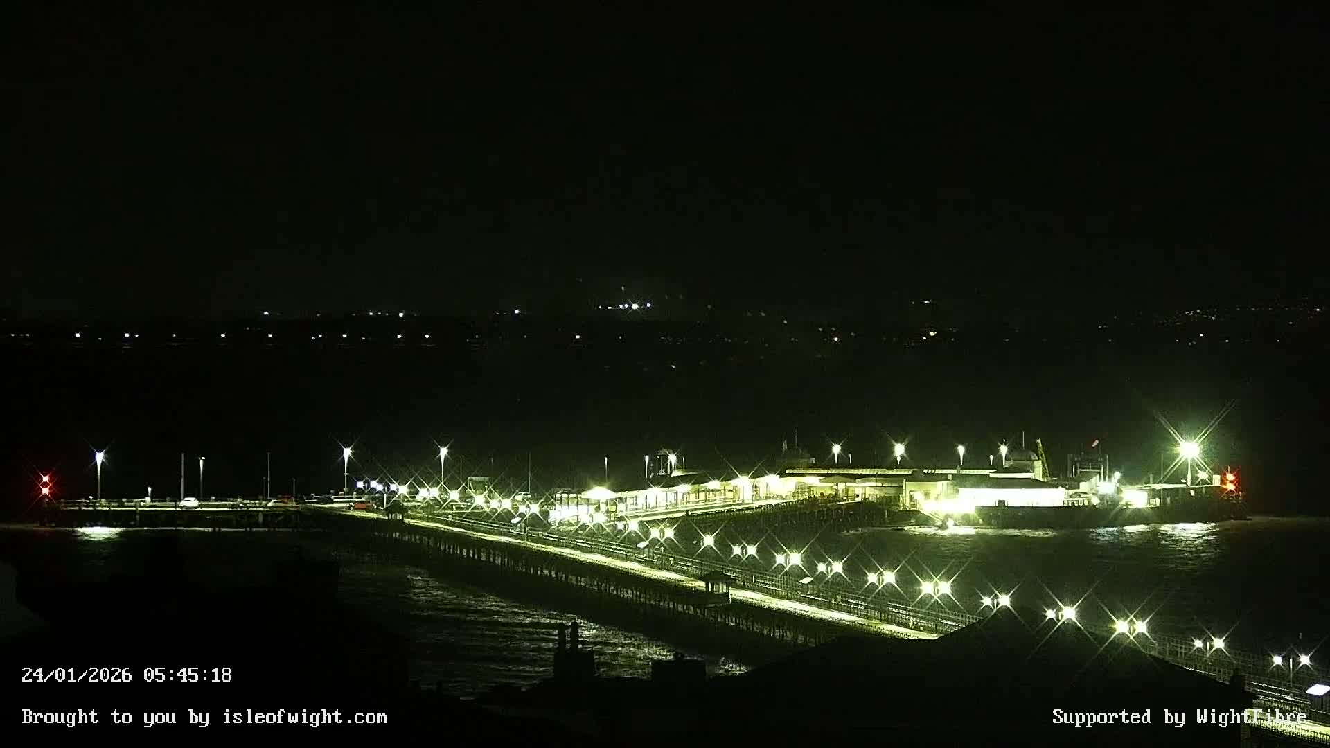 Ryde Pier & Island Line Railway Skyline Live Cam -Isle Of Wight, South East, England, United Kingdom 