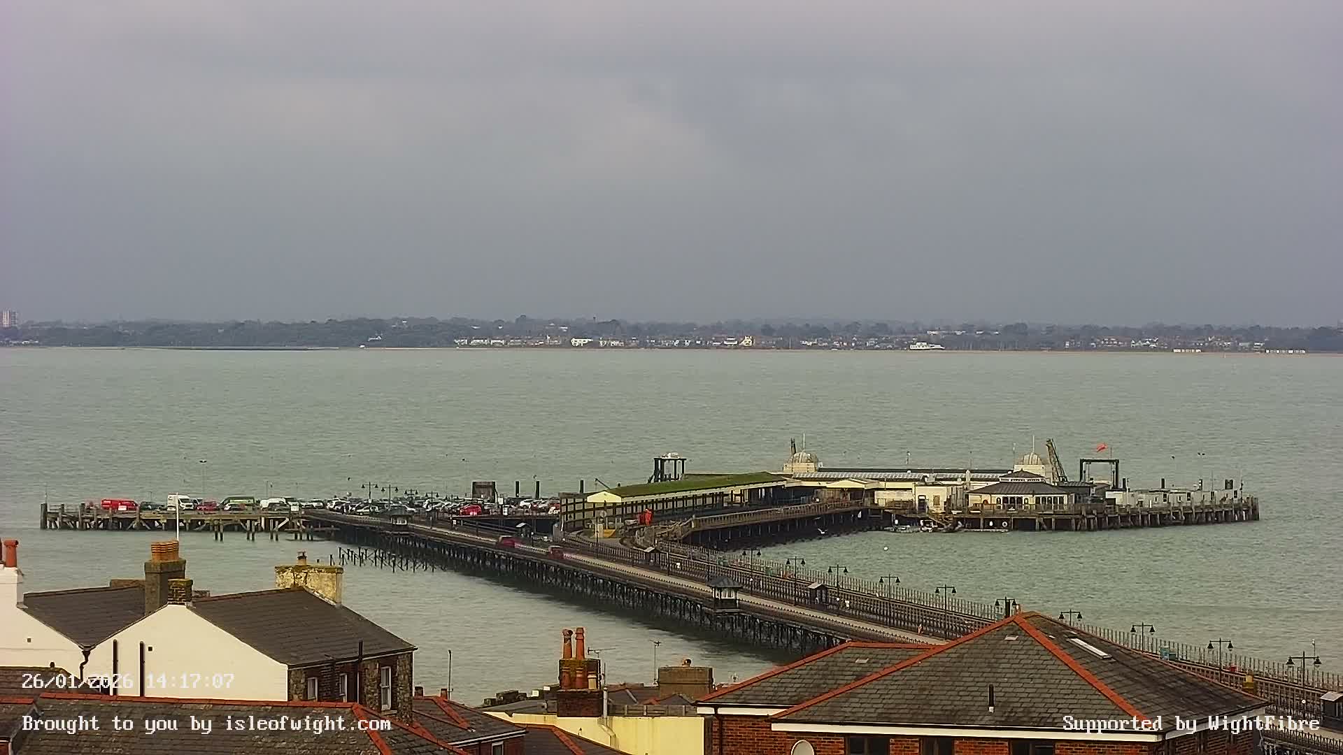 Ryde Pier & Island Line Railway Skyline Live Cam -Isle Of Wight, South East, England, United Kingdom 