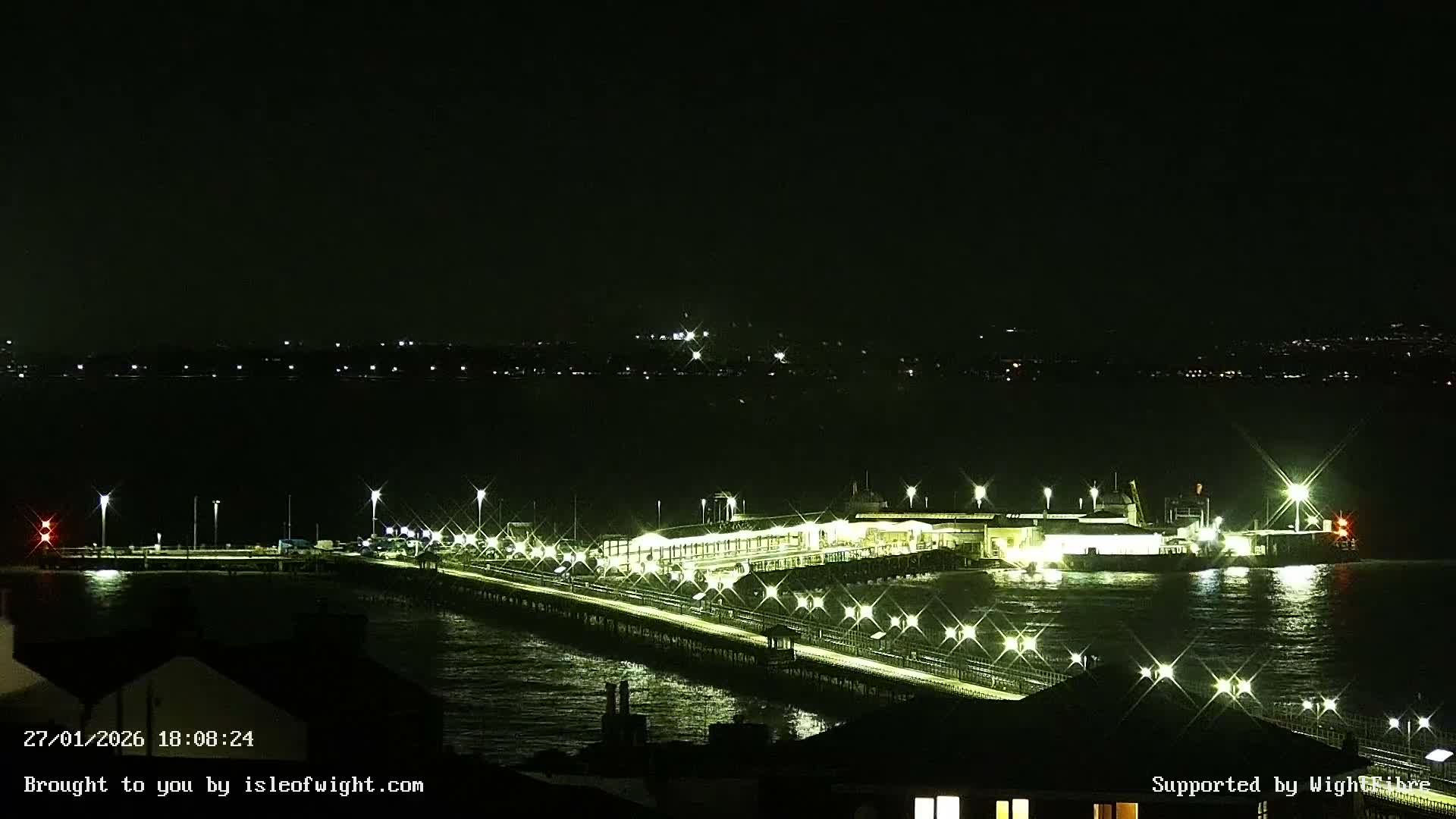 Ryde Pier & Island Line Railway Skyline Live Cam -Isle Of Wight, South East, England, United Kingdom 