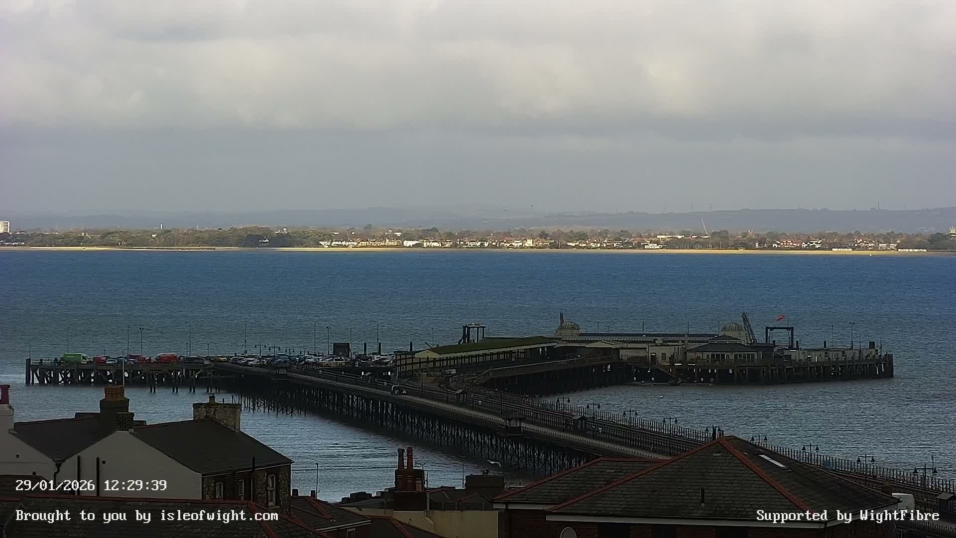 Ryde Pier & Island Line Railway Skyline Live Cam -Isle Of Wight, South East, England, United Kingdom 