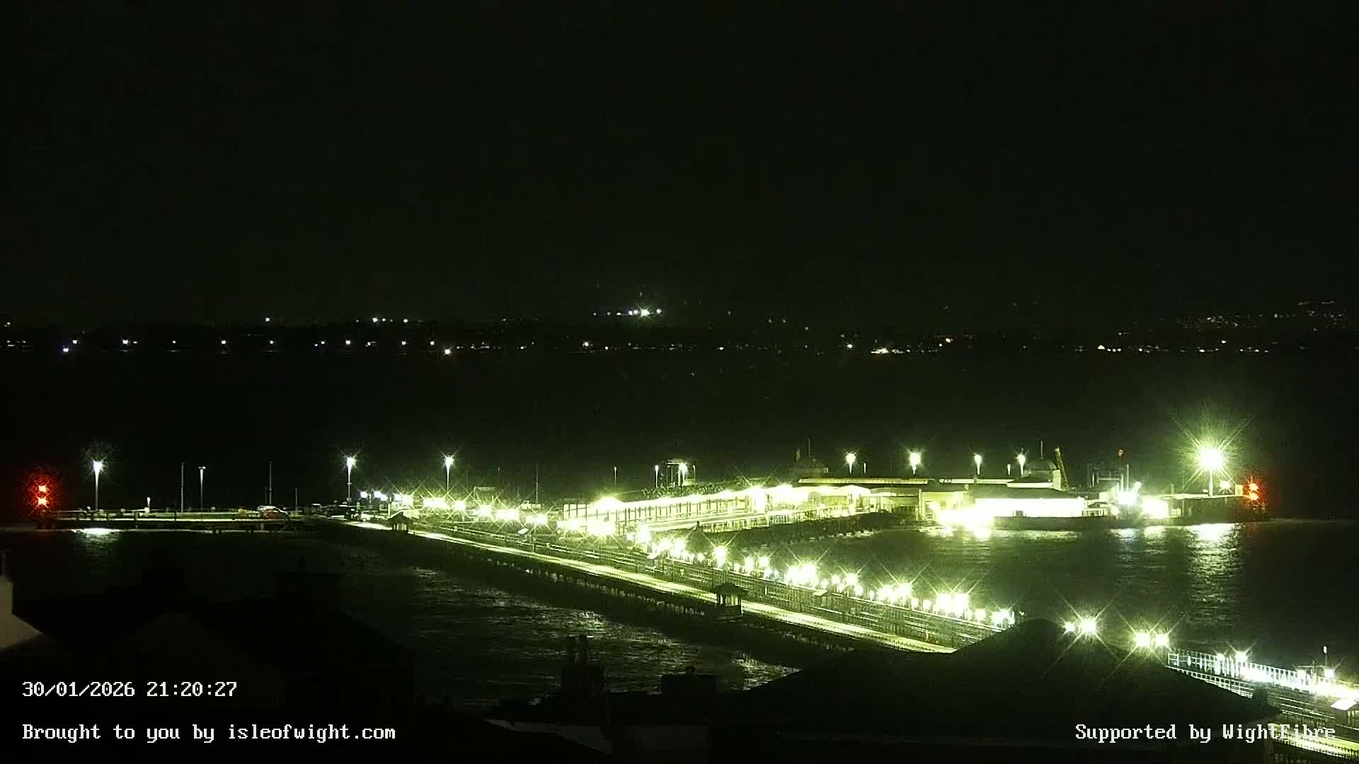 Ryde Pier & Island Line Railway Skyline Live Cam -Isle Of Wight, South East, England, United Kingdom 