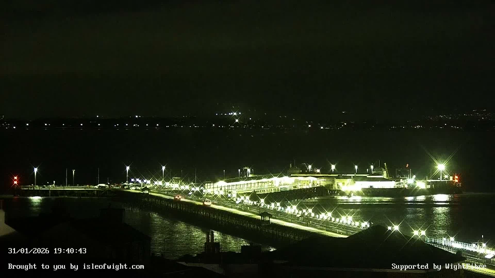 Ryde Pier & Island Line Railway Skyline Live Cam -Isle Of Wight, South East, England, United Kingdom 