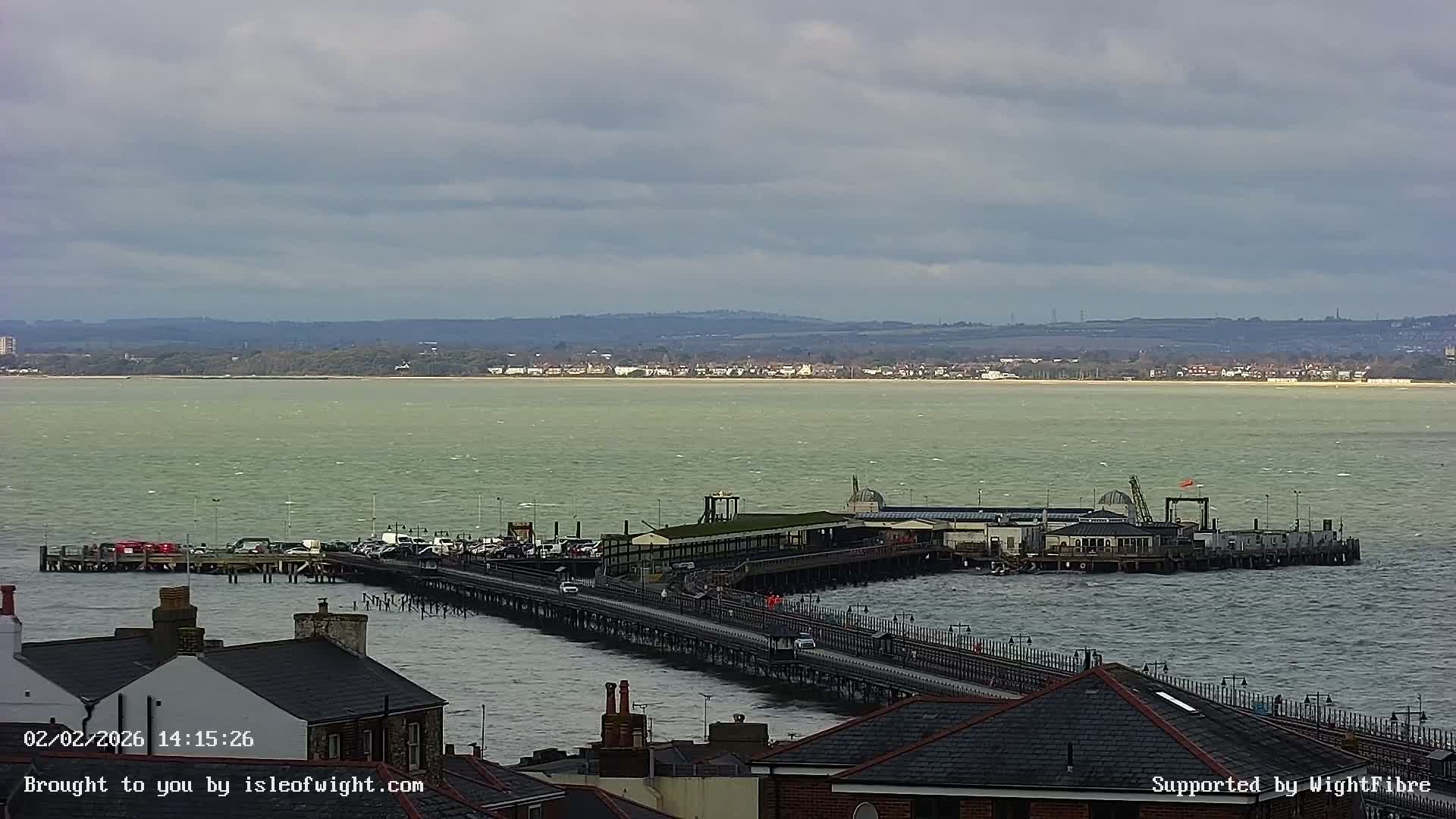 Ryde Pier & Island Line Railway Skyline Live Cam -Isle Of Wight, South East, England, United Kingdom 
