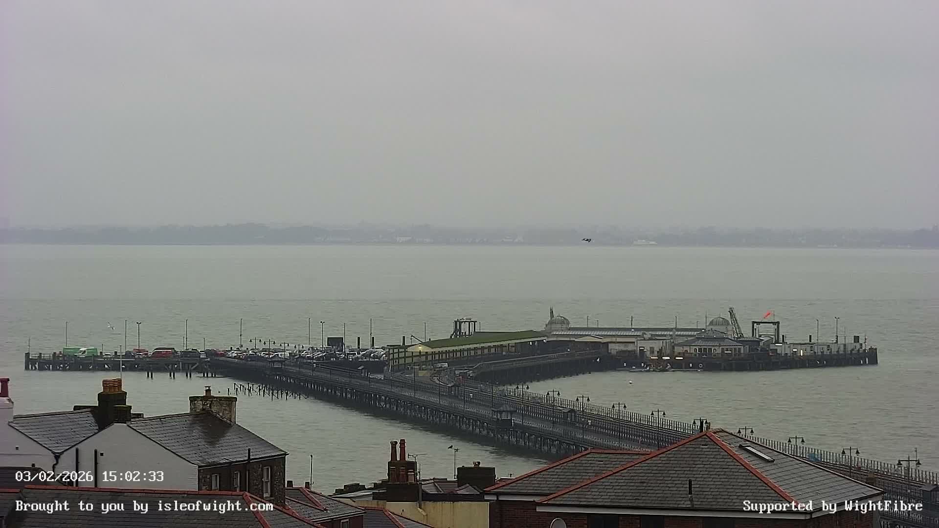 Ryde Pier & Island Line Railway Skyline Live Cam -Isle Of Wight, South East, England, United Kingdom 