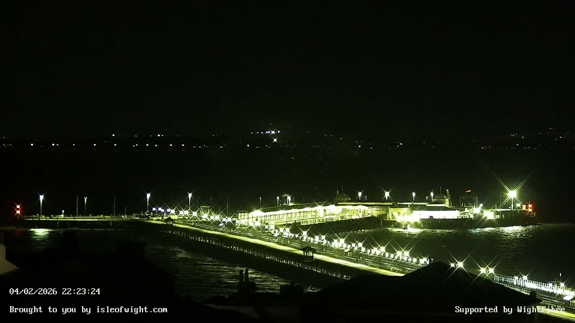 Ryde Pier & Island Line Railway Skyline Live Cam -Isle Of Wight, South East, England, United Kingdom 