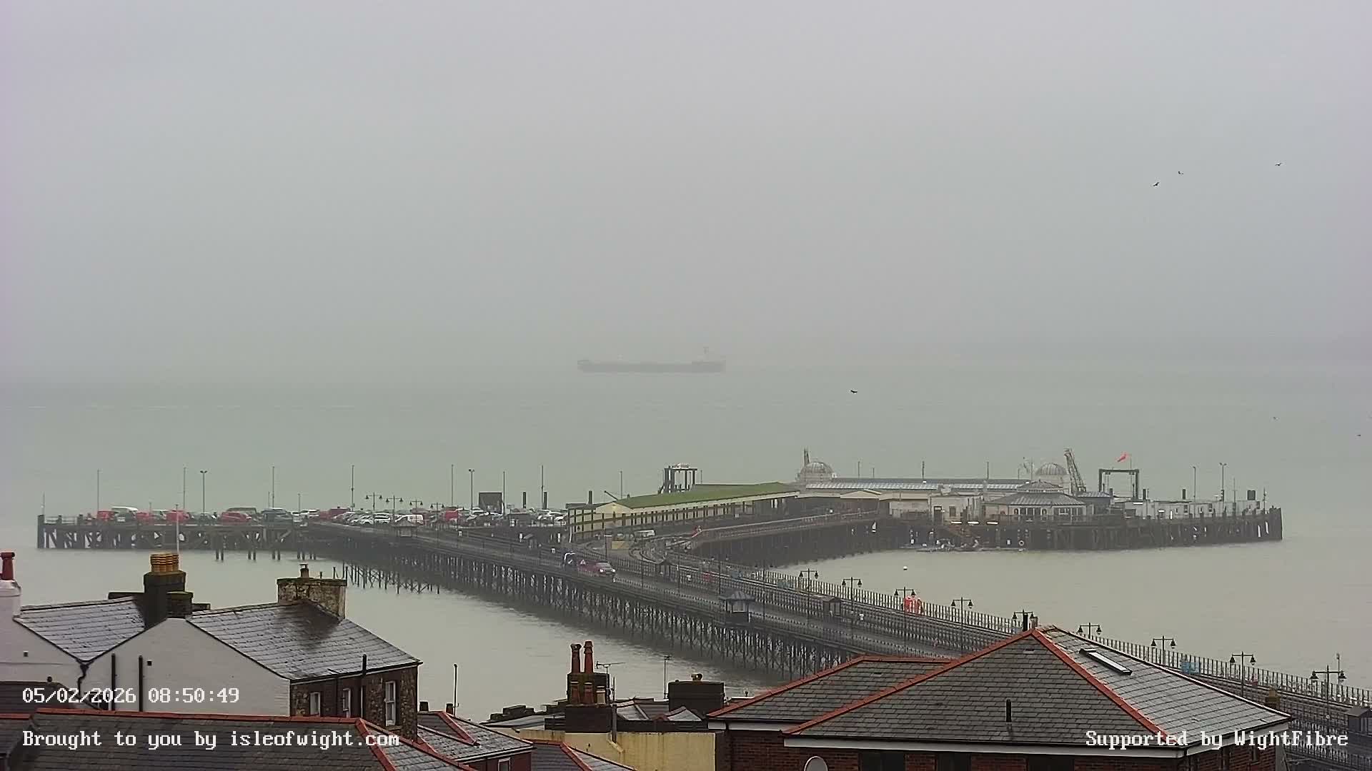 Ryde Pier & Island Line Railway Skyline Live Cam -Isle Of Wight, South East, England, United Kingdom 