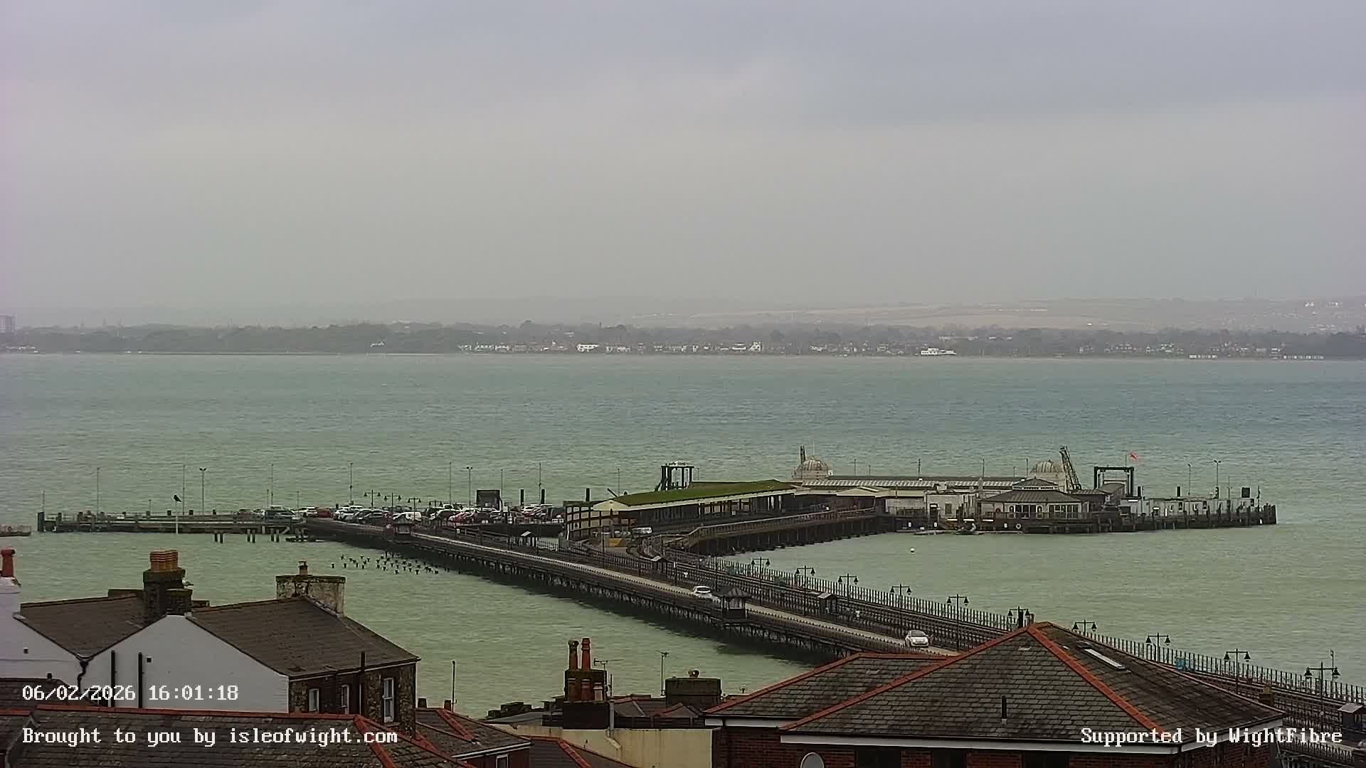 Ryde Pier & Island Line Railway Skyline Live Cam -Isle Of Wight, South East, England, United Kingdom 